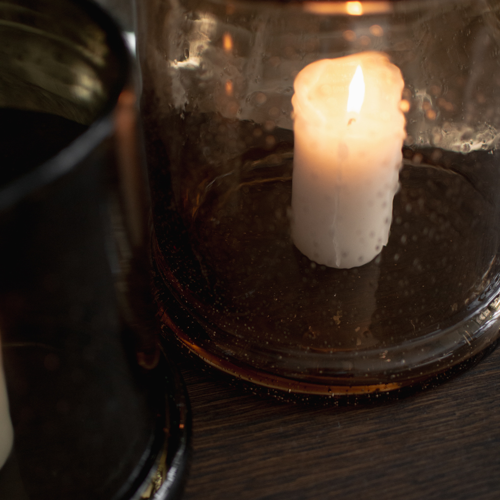 DBKD Bubble Kynttilälyhty Brown Large