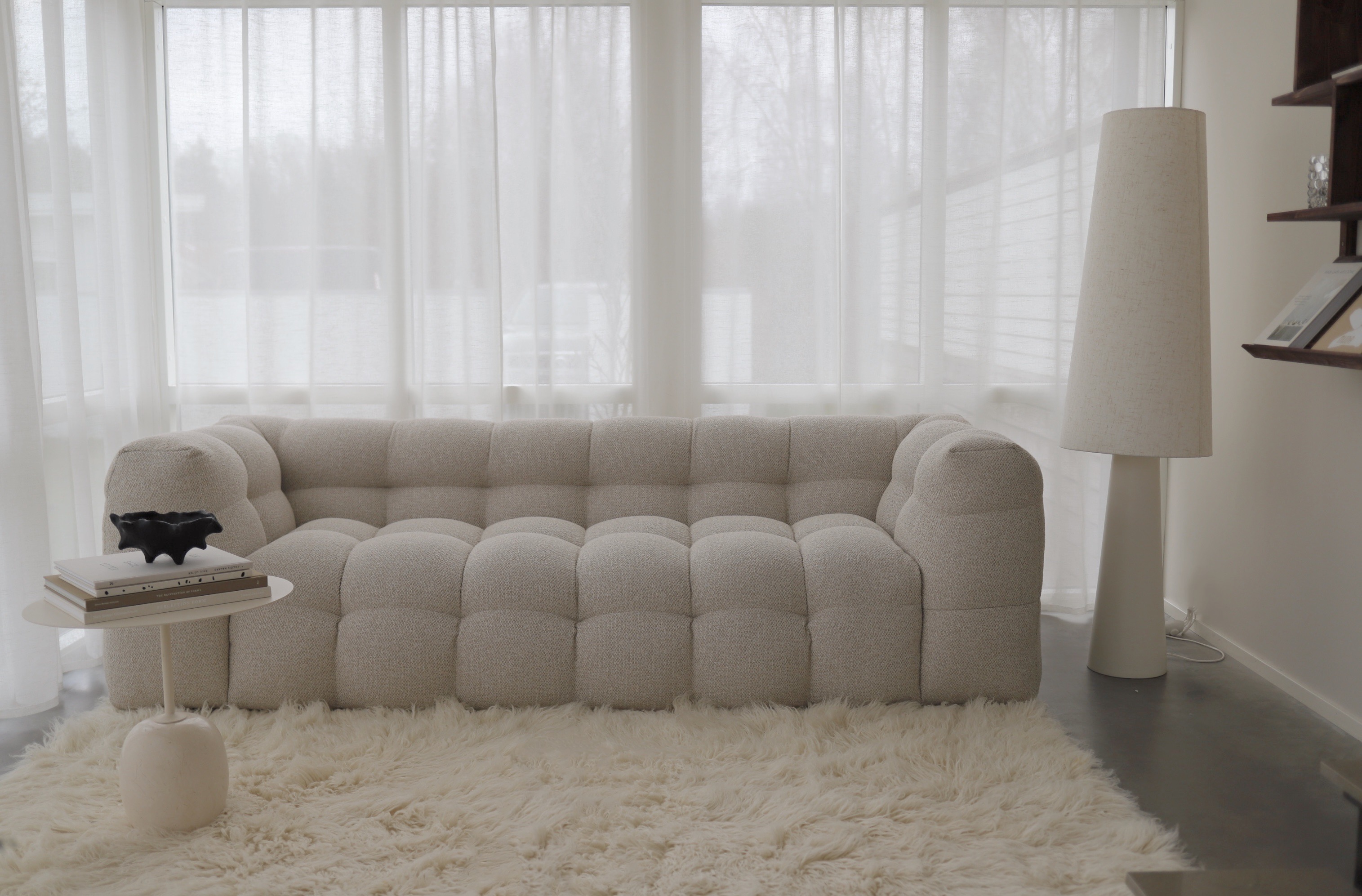 Sleepo Collection Billie 3-Seters Sofa Beige Bouclé