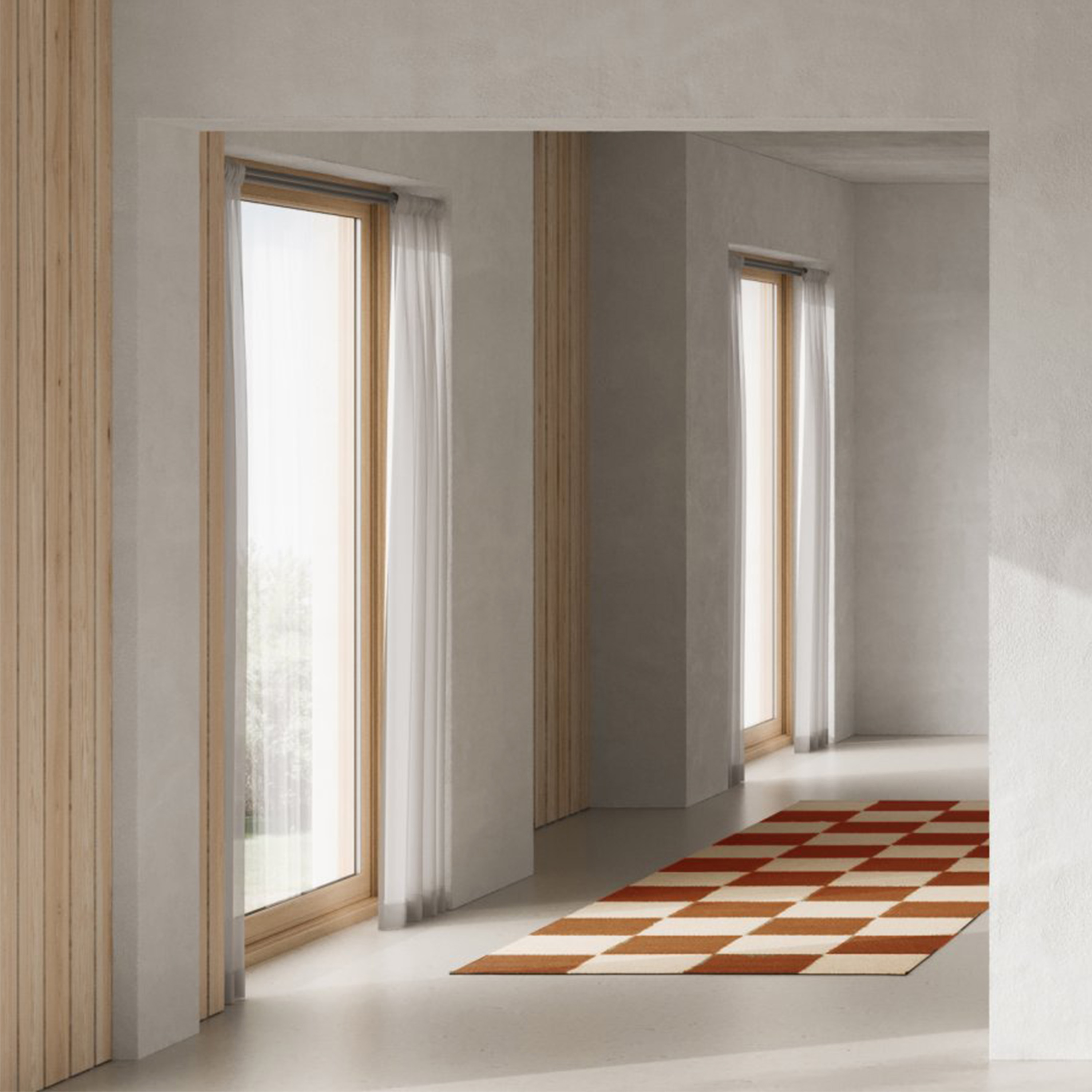 Classic Collection Square Gangmatte Terrakotta/Natur 80x240