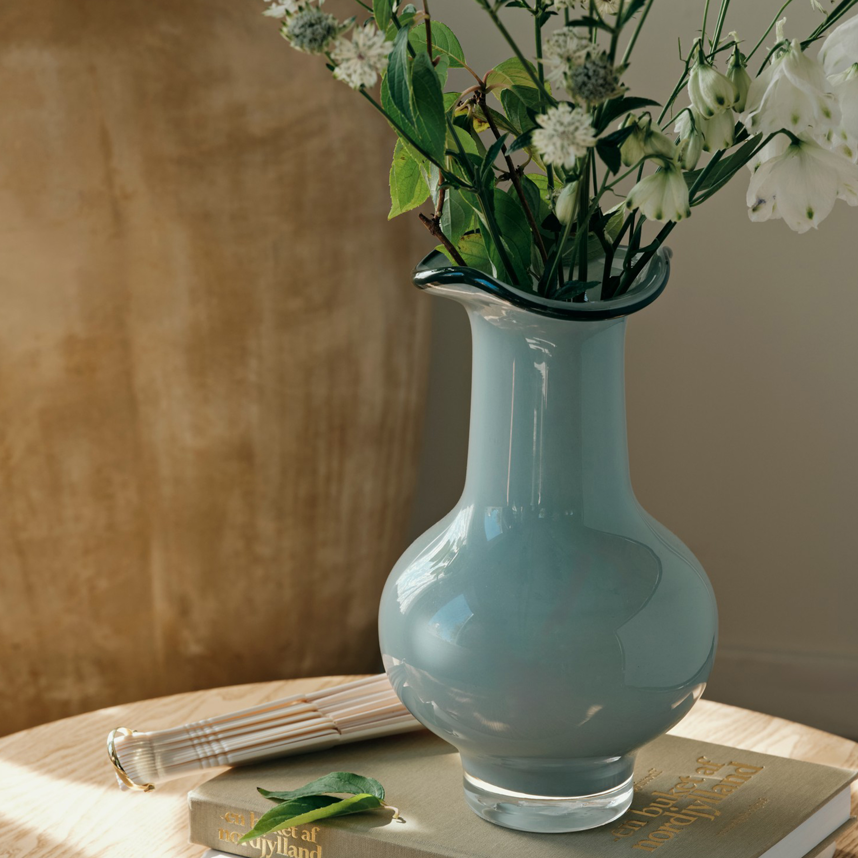 Broste Copenhagen Mirja Vase Blå 26cm