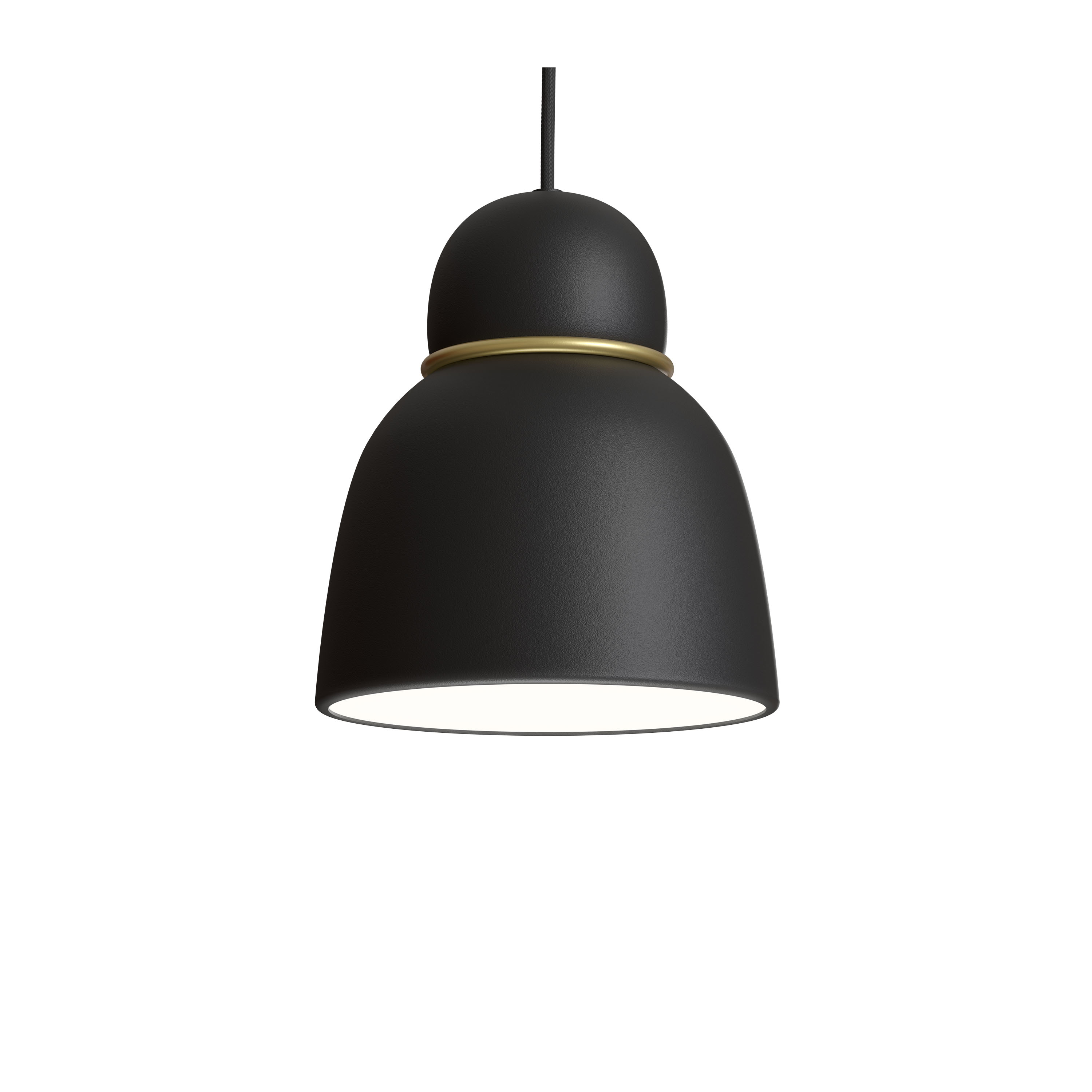 Bird Taklampa Svart/Mässing Ø17