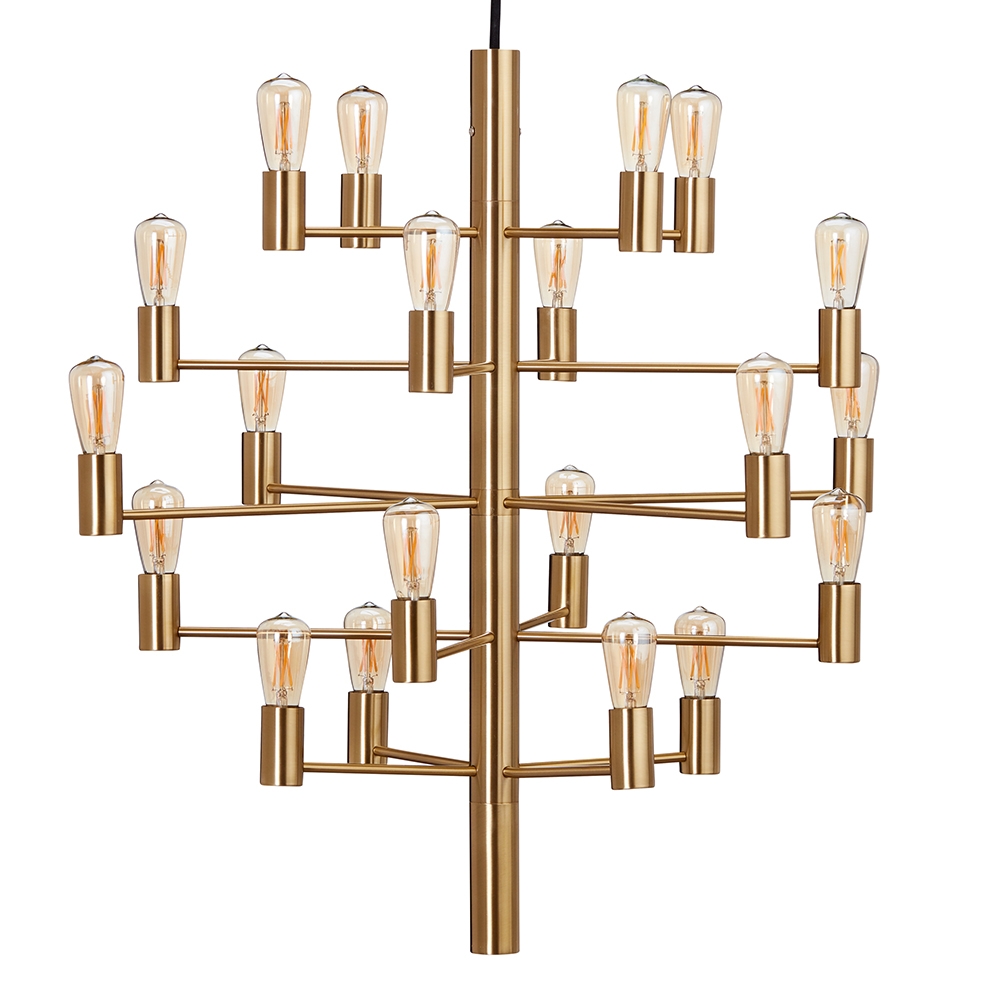 Herstal Manola 20 LED-kattovalaisin Messinki Satiinimessinki