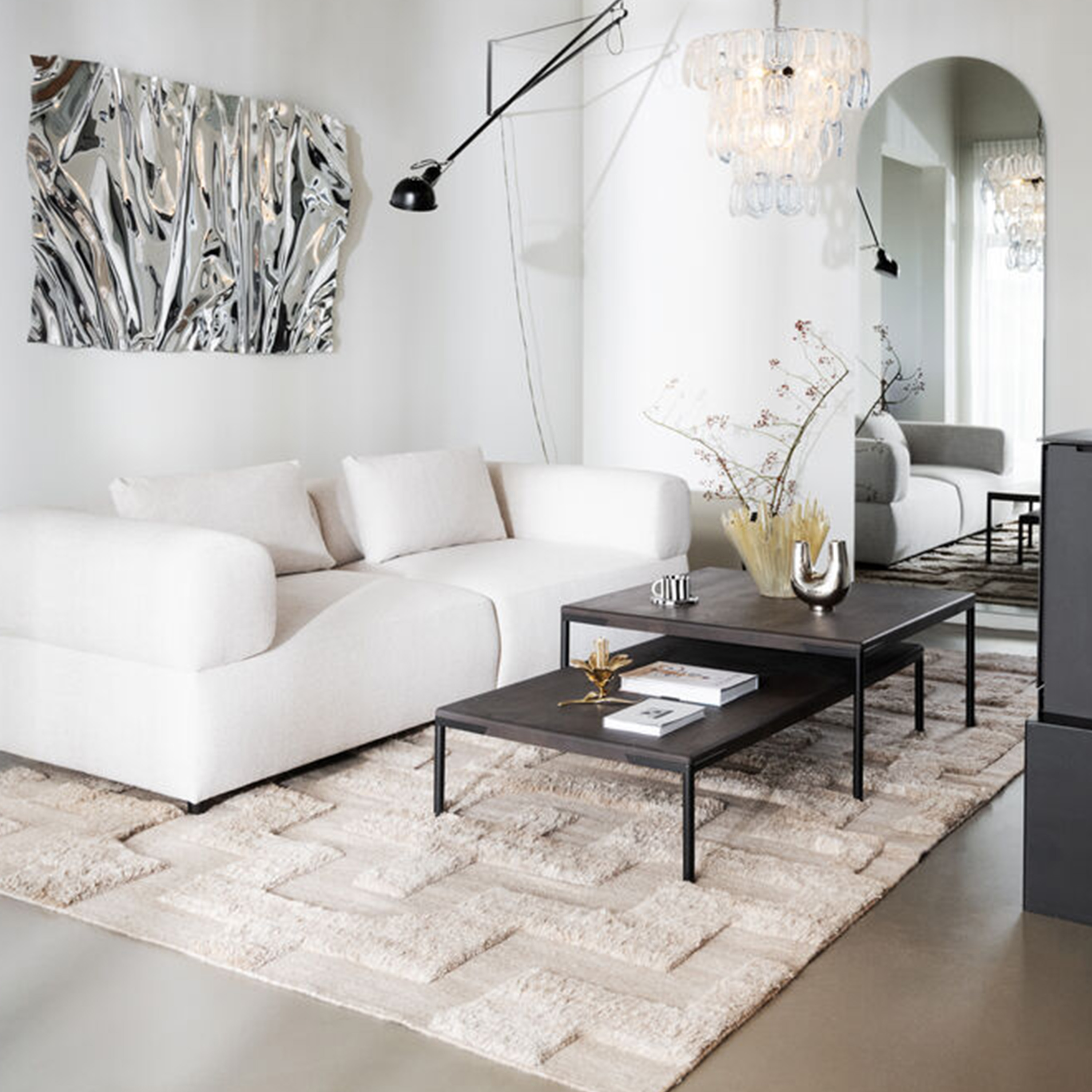 Rowico Home Falkner 3-sits Soffa Beige