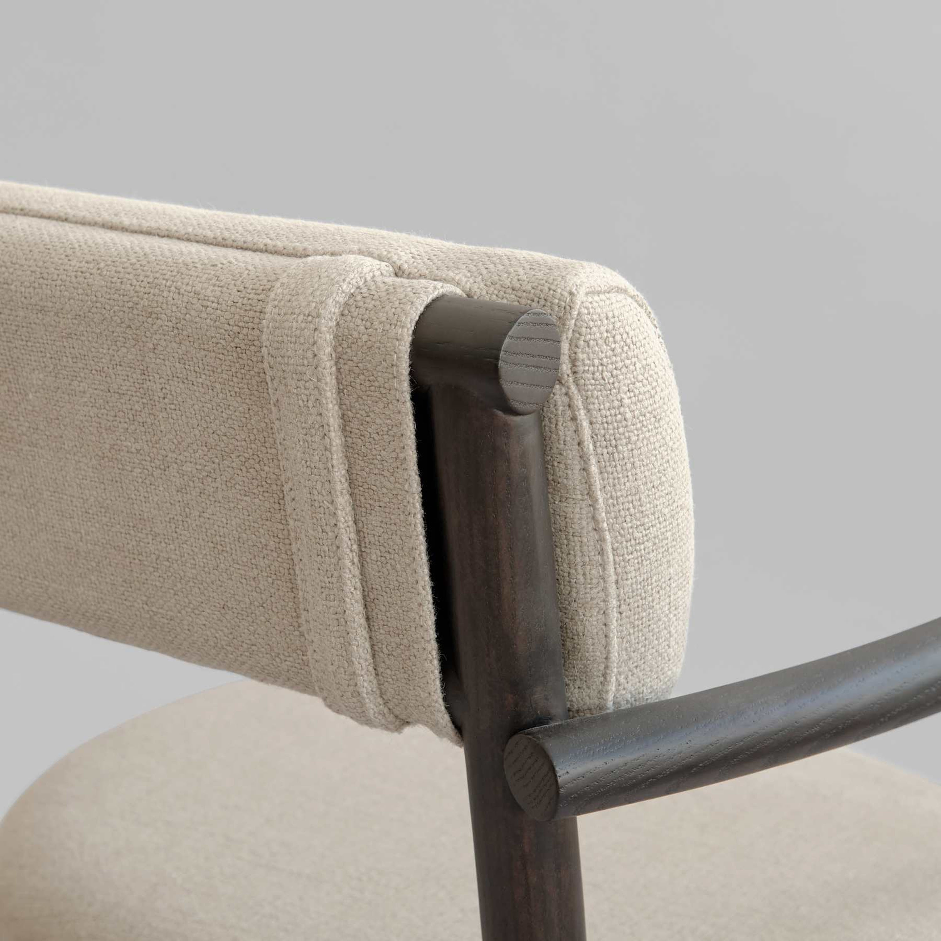 101 Copenhagen Nama Esszimmerstuhl Coffee Black/Linen