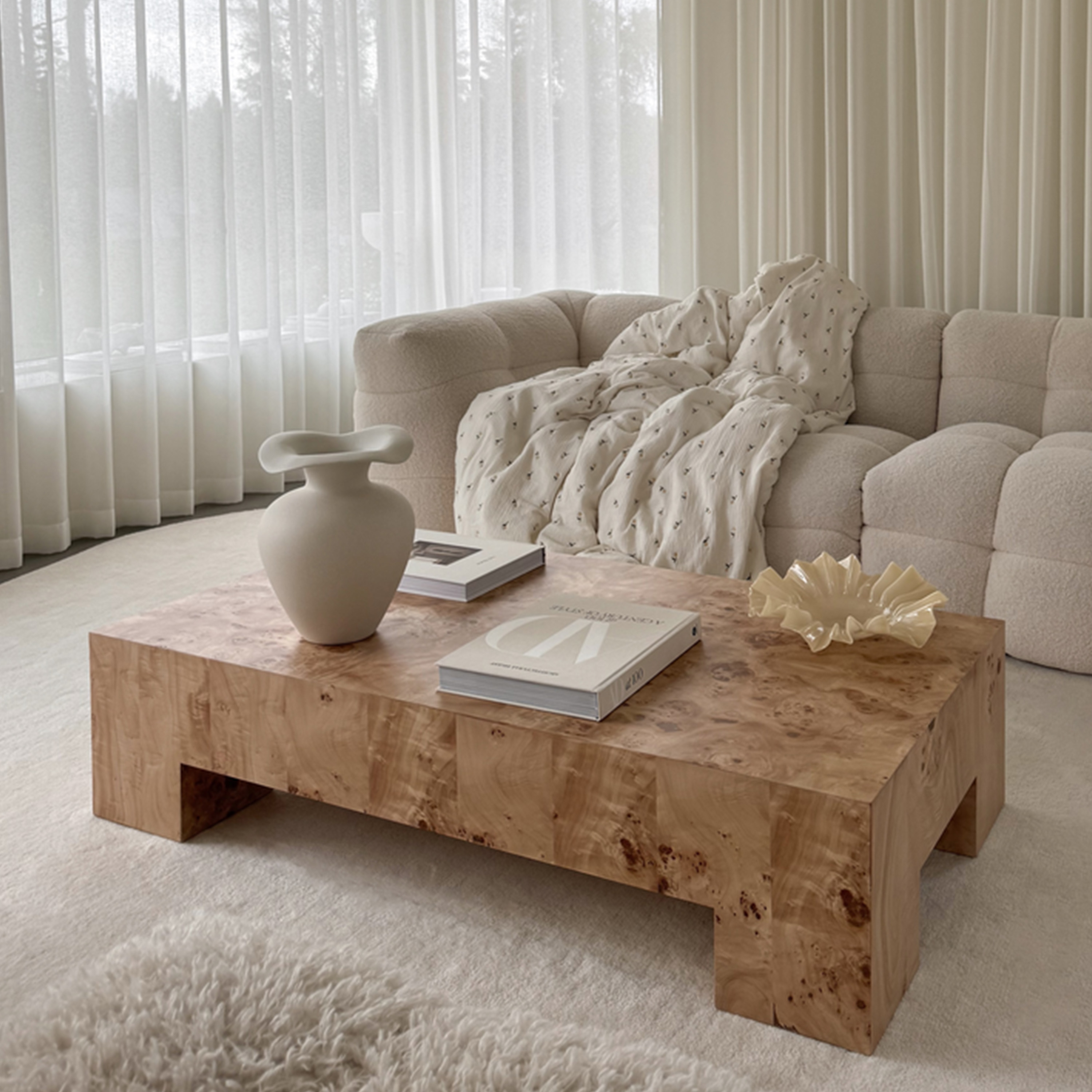 Sleepo Collection Chunky Coffee Table Poplar 130x70