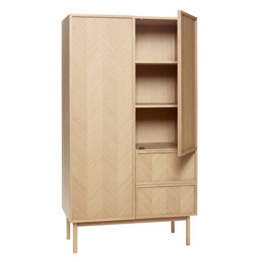 Hübsch Herringbone Garderobe FSC Eik 100x180cm