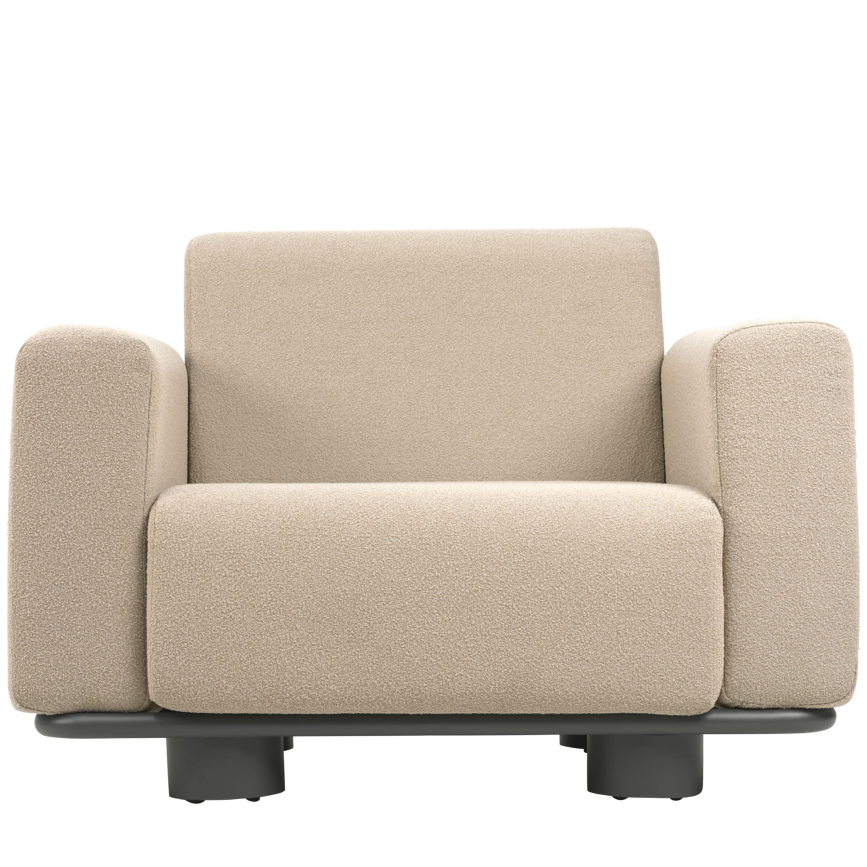 Brafab Bolster Loungefotölj Anthracite/Teddy Beige