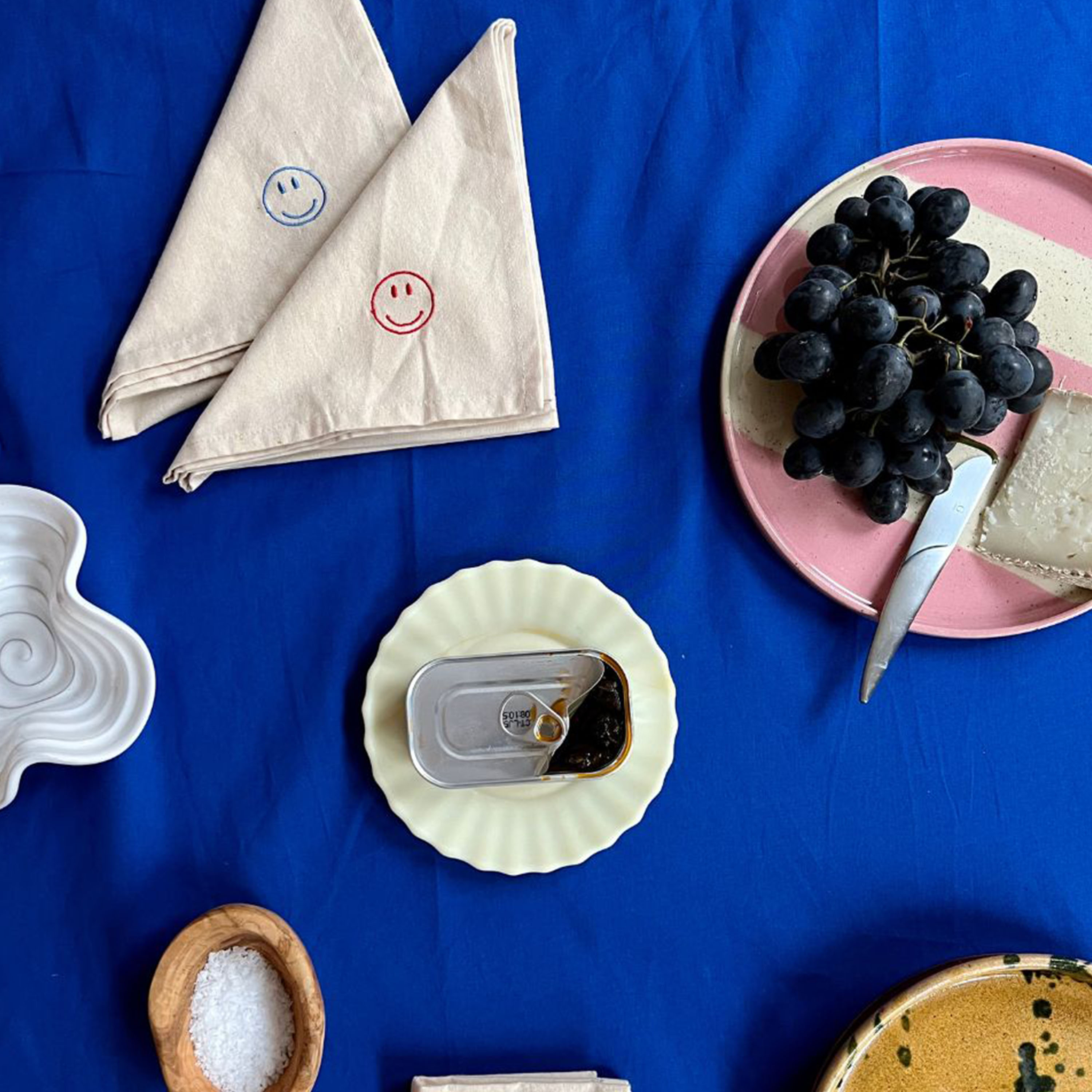 Midnatt Happy Serviett 4-pack