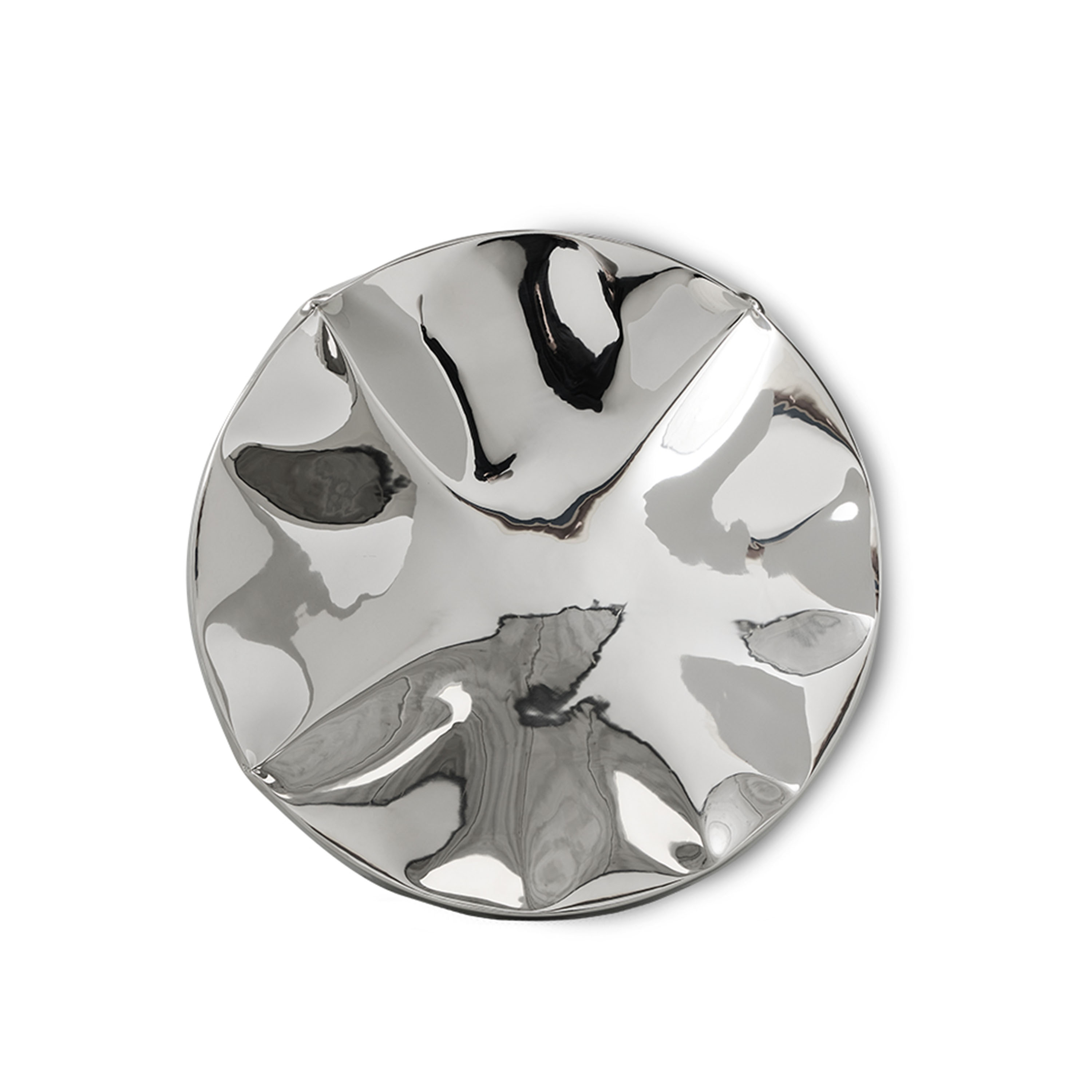 HKliving Dent Veggskulptur Chrome Ø68