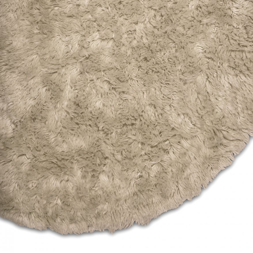 Classic Collection Cloudy Wollteppich Beige Ø160