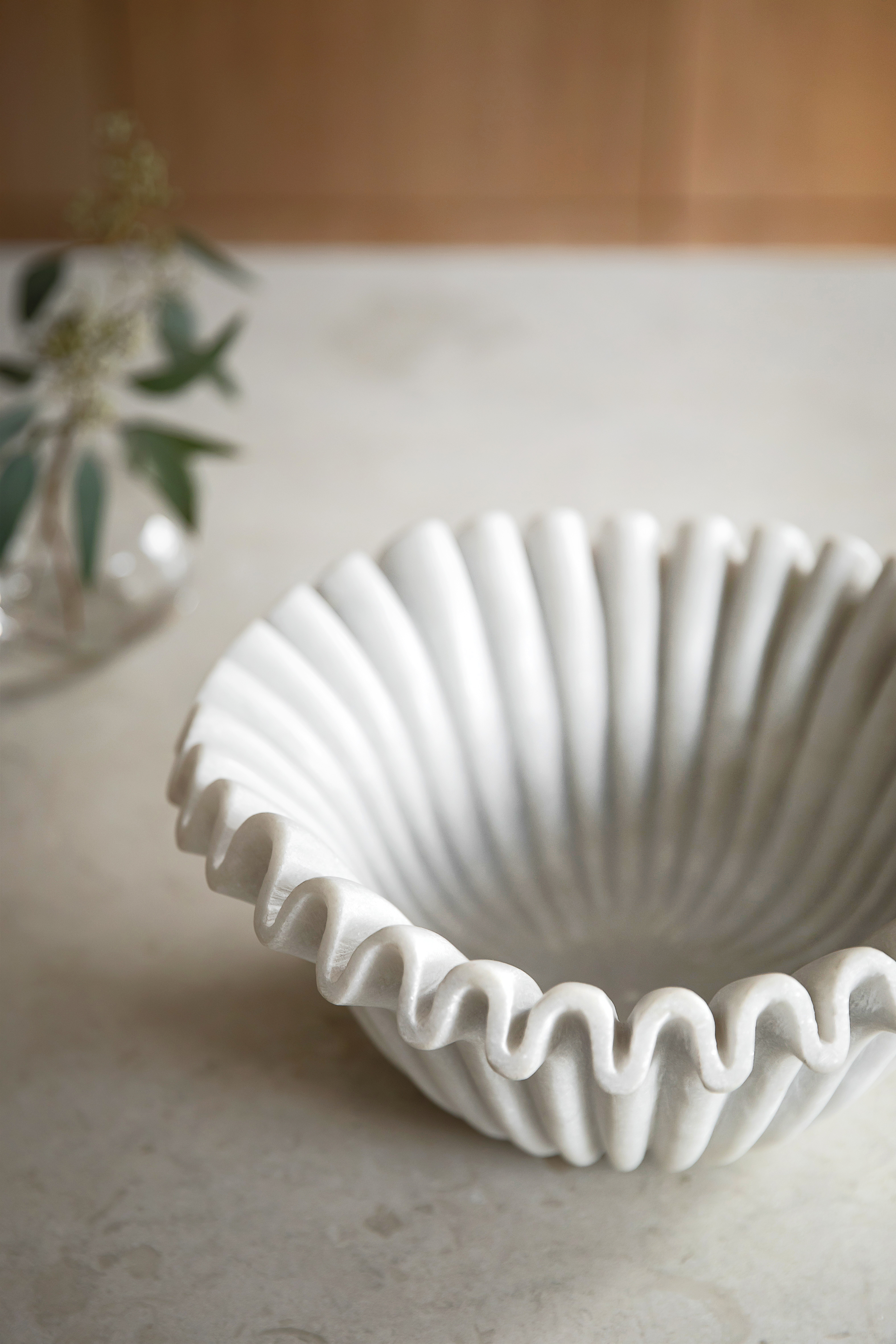 Jakobsdals Anemone Skål White 30cm