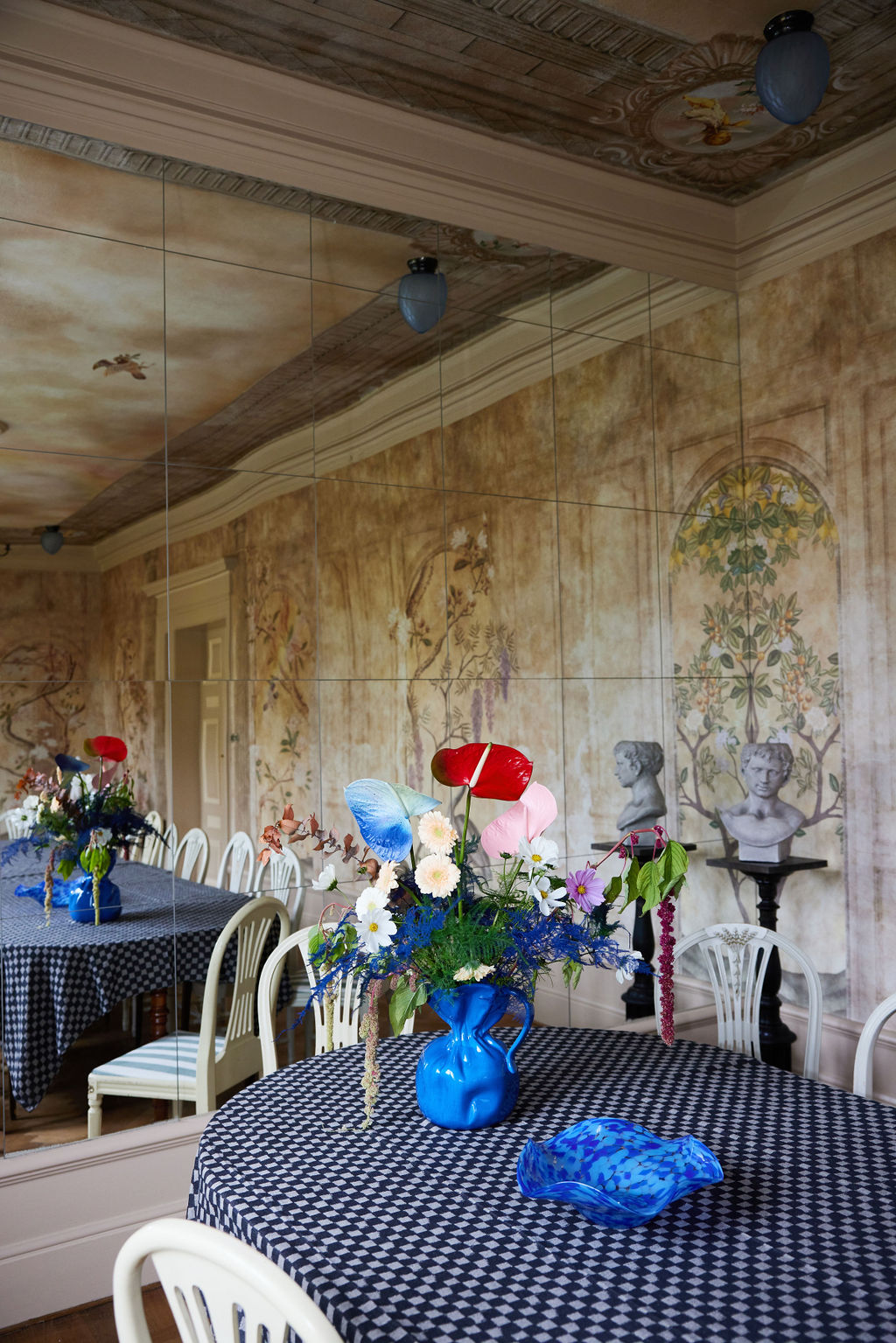 Byon Crumple Vase/Kanne Blå 26cm