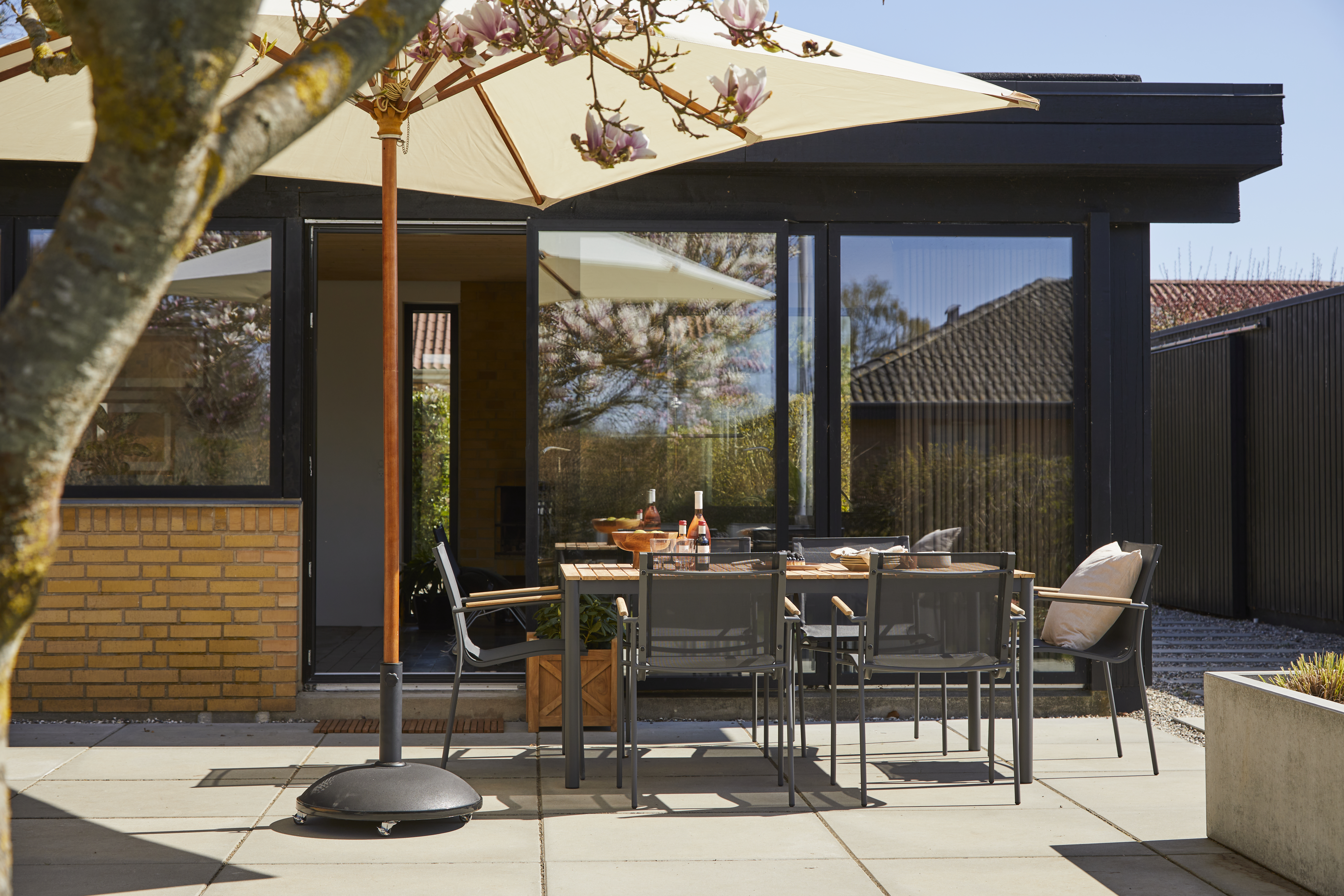 Cinas Mood Classic Lenestol Textilene Antrasitt