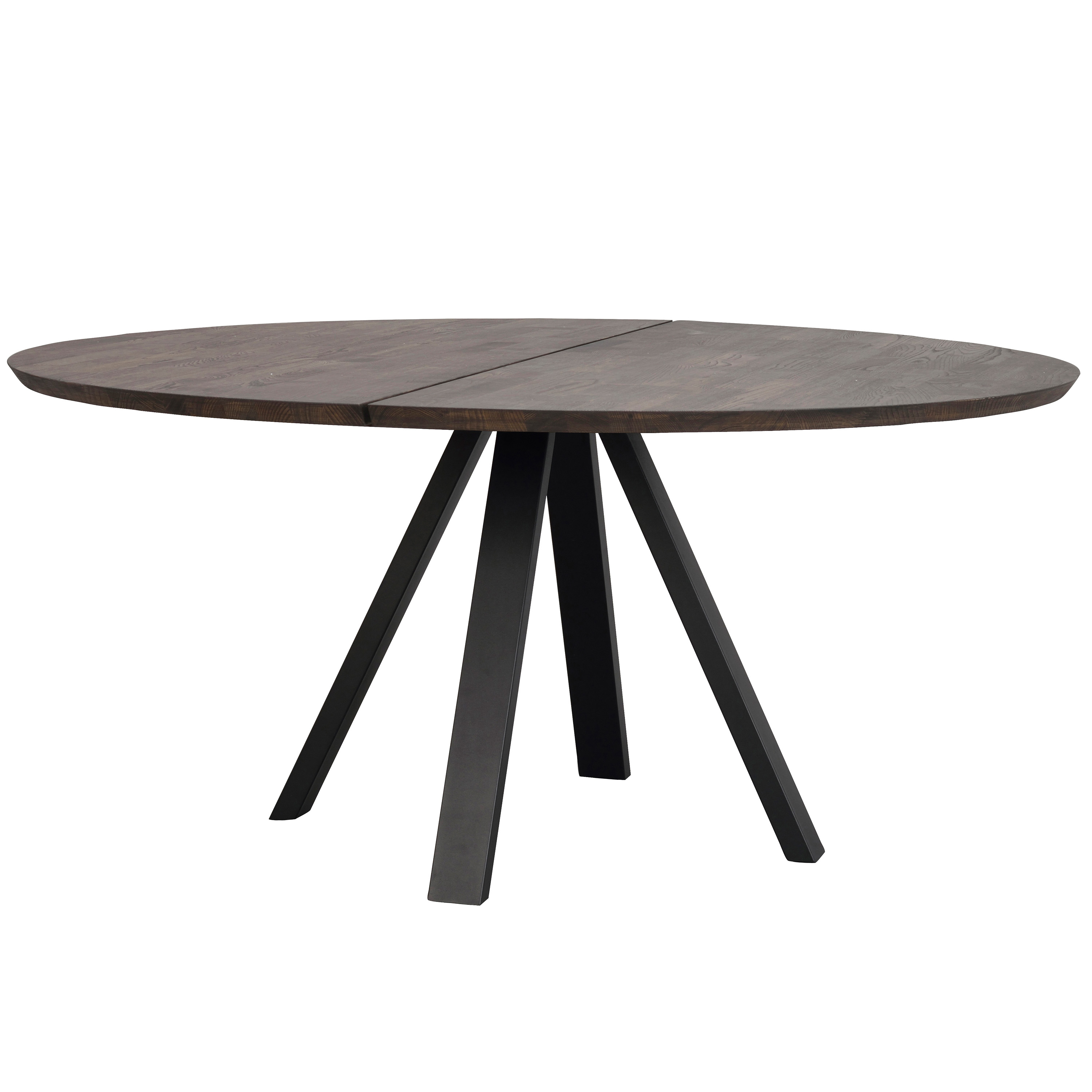 Carradale Matbord Brun/Svart Ø150