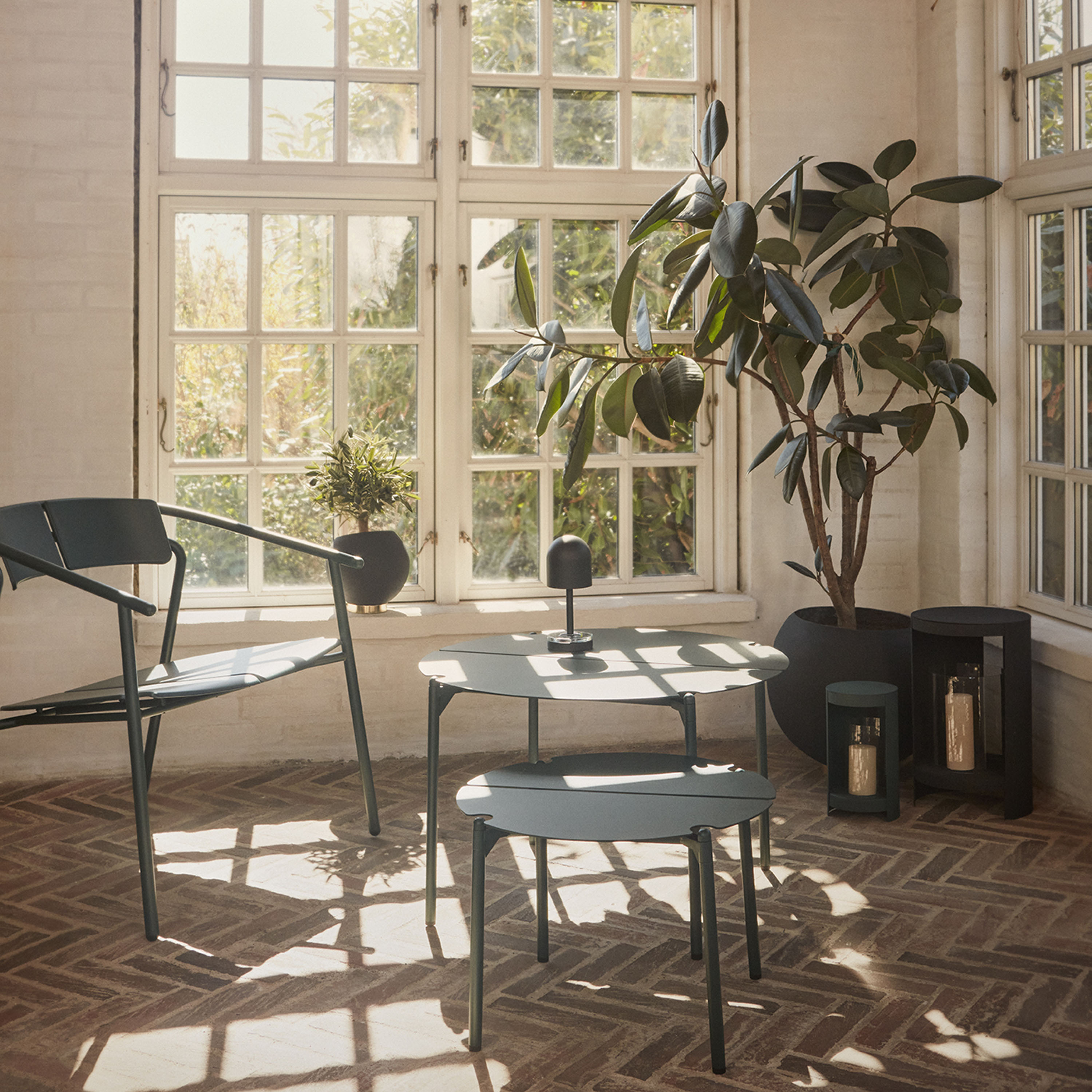 AYTM Luceo Kannettava Pöytävalaisin Musta/Kirkas 22 cm