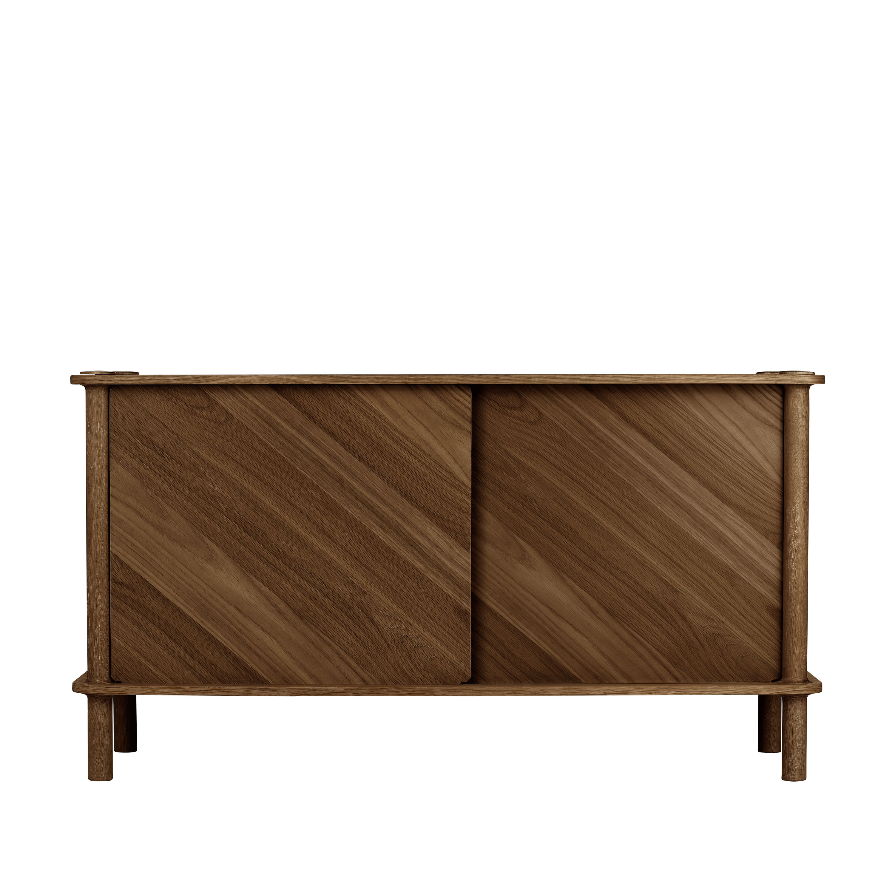 Umage - Italic Sivupöytä 2 Ovea Tumma Tammi 135 cm Puu - Massiv ek och ekfanérad MDF - Toimistot