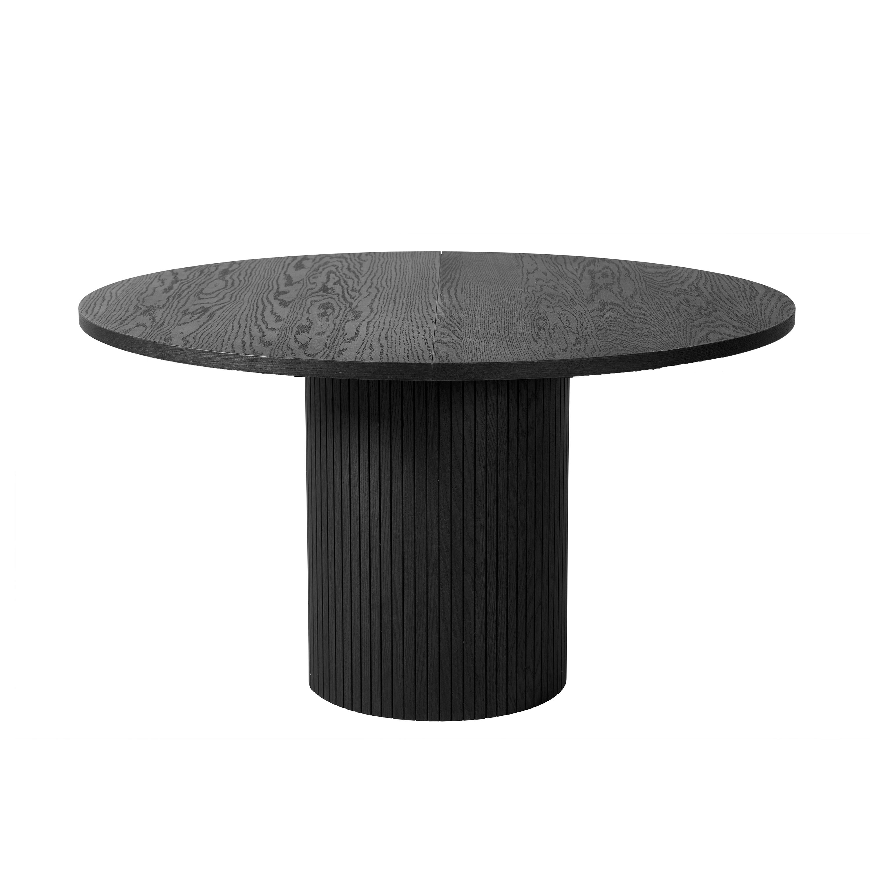 Sleepo Collection - Bauer Spisebord Svartbeiset Ø130+50