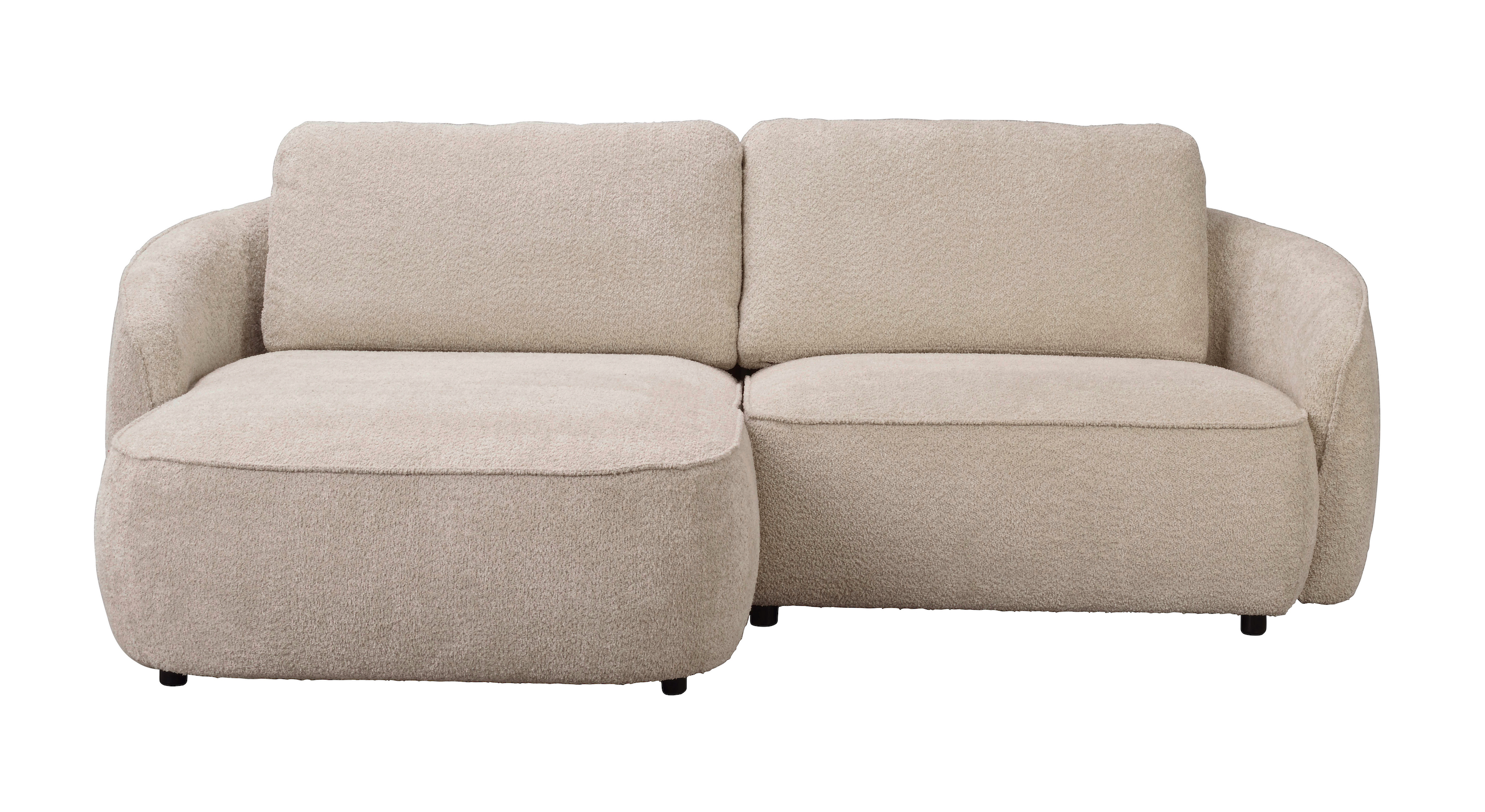 Norris 3-sits Soffa Schäslong Vänster Ljusbeige 226cm
