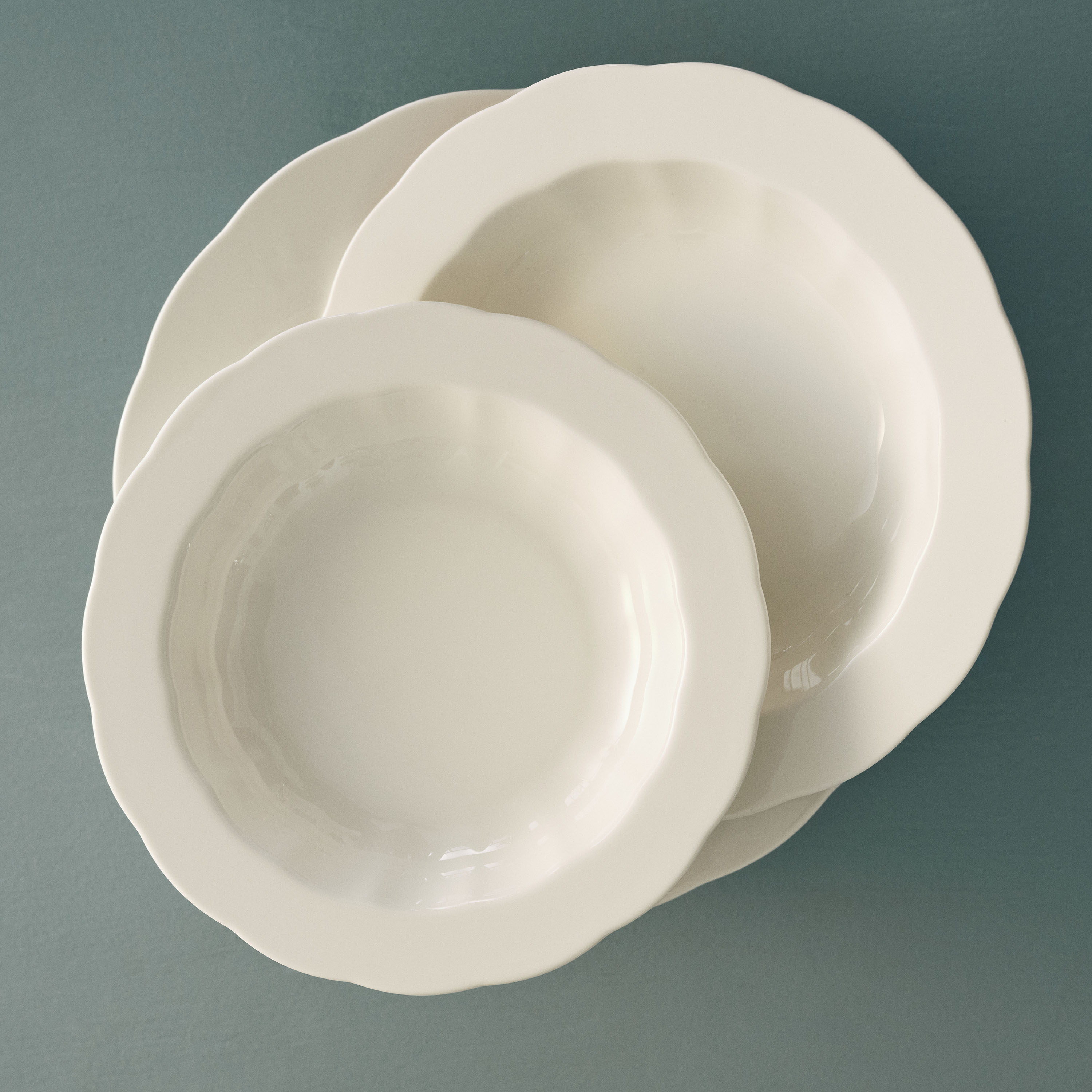 Serax Silhouette Djup Tallrik White Ø24 4-pack