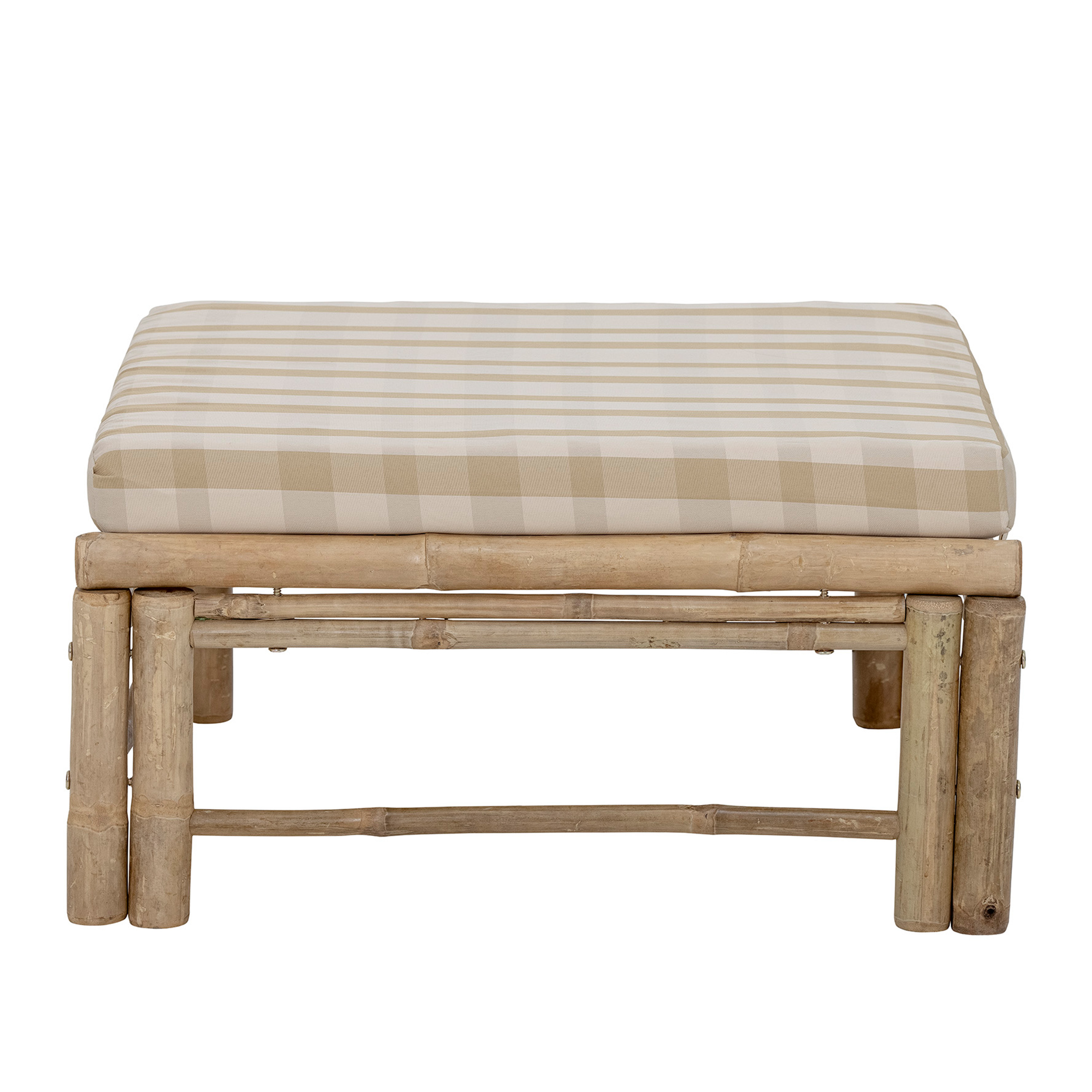 Bloomingville - Korfu Puff Modul Natur - Beige  - Fotskammel Utendørs