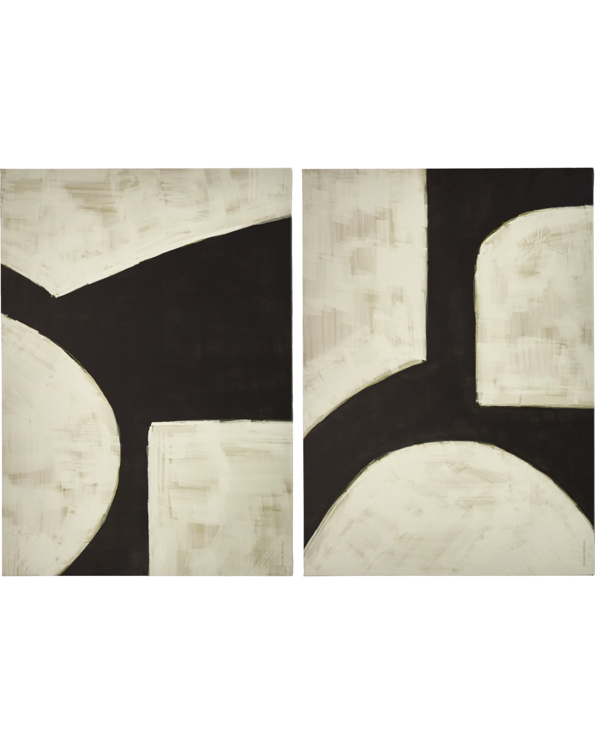 Hape Canvastavla Svart/Offwhite 50x70