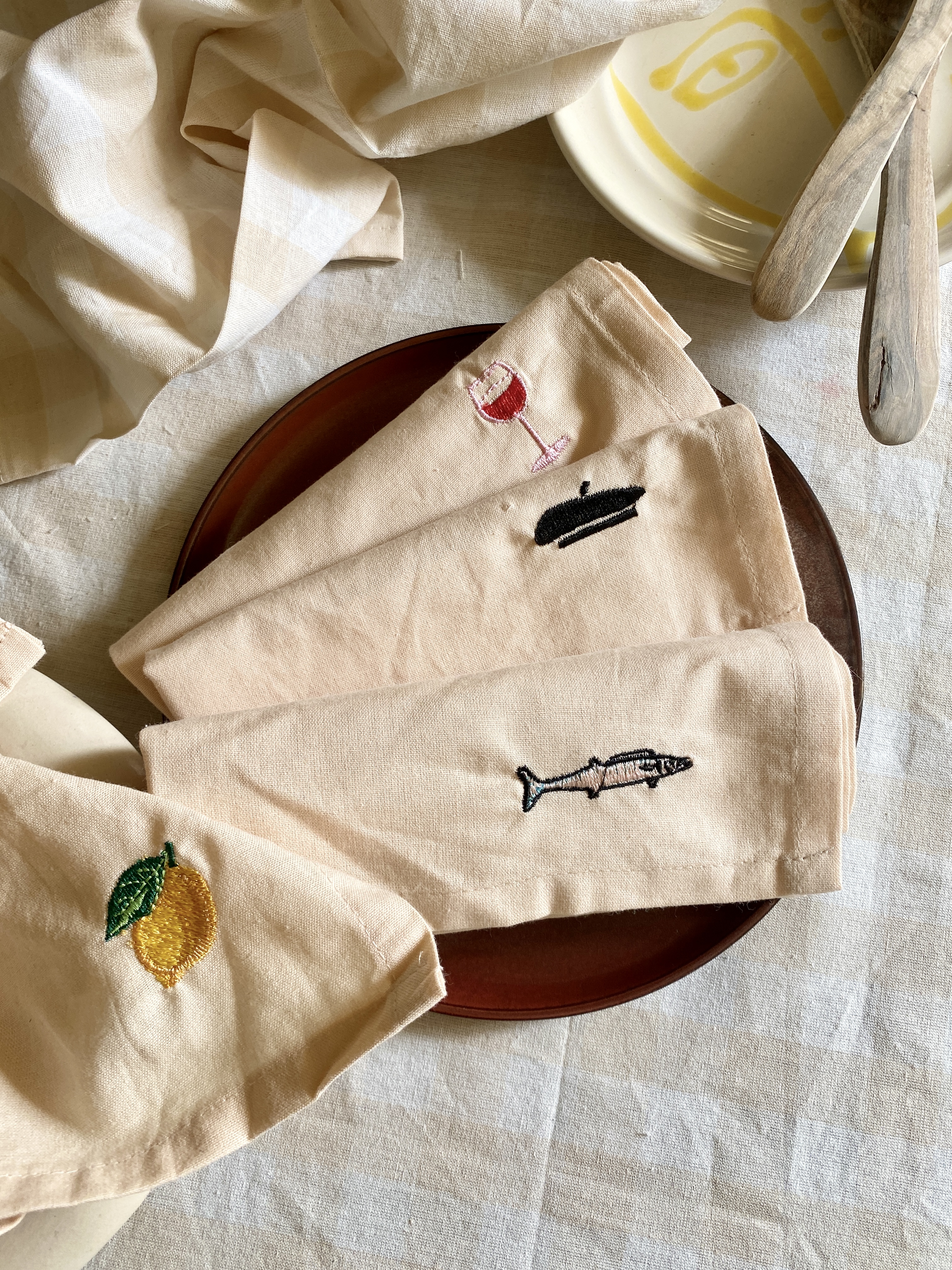 Midnatt Déjeuner Servett 4-pack