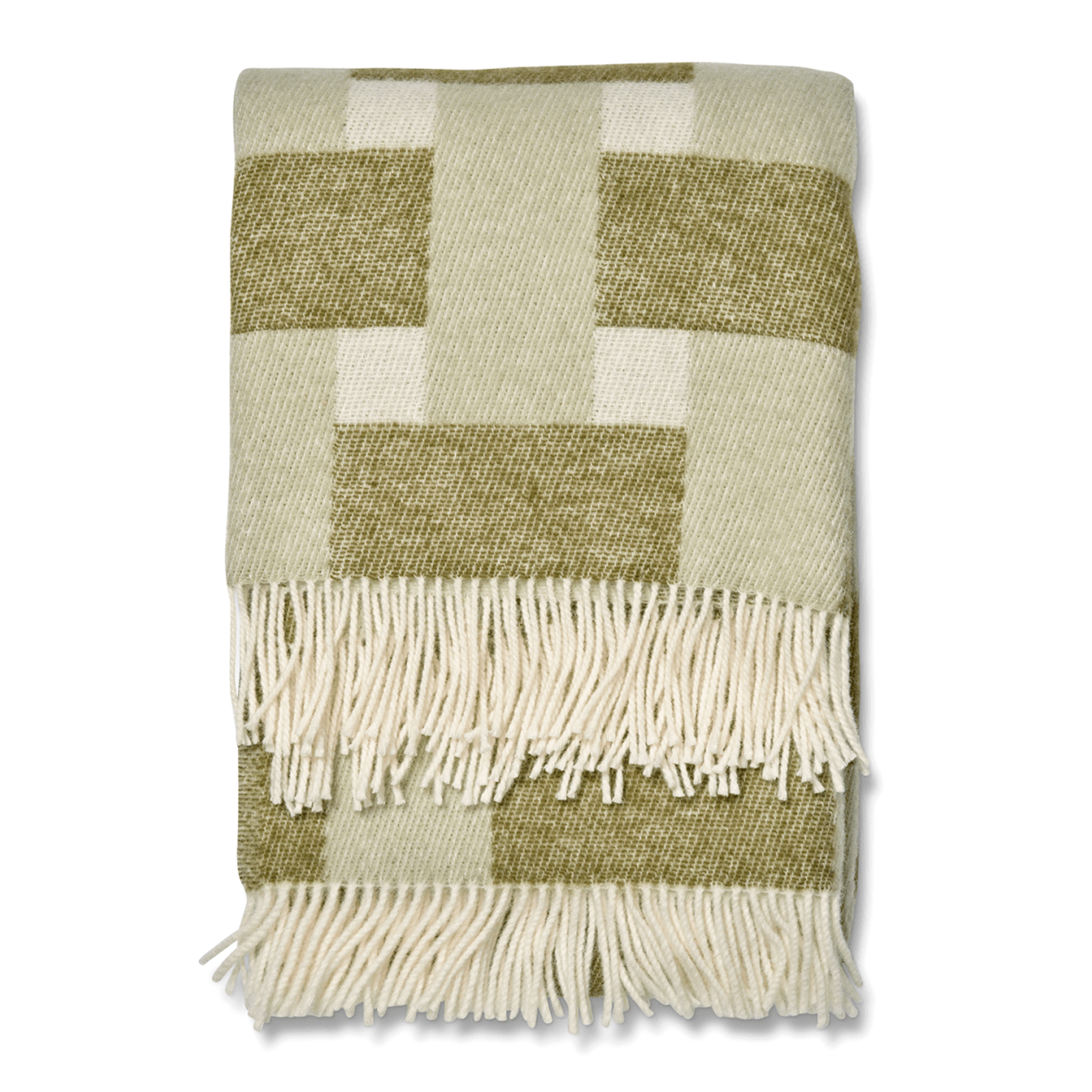 Weave Ullpläd Grön