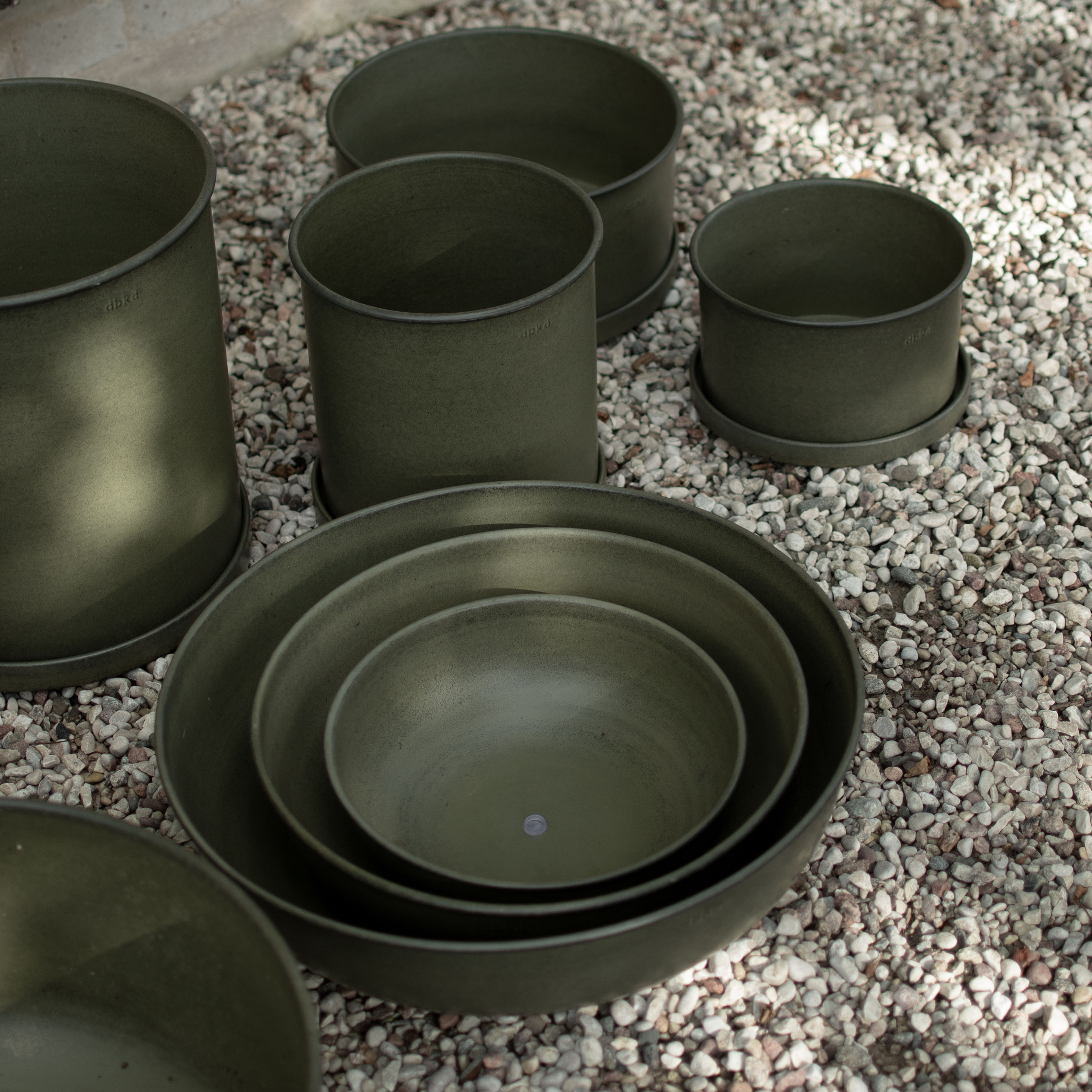 DBKD Plant Pot Krug Grün Klein 2er-Pack