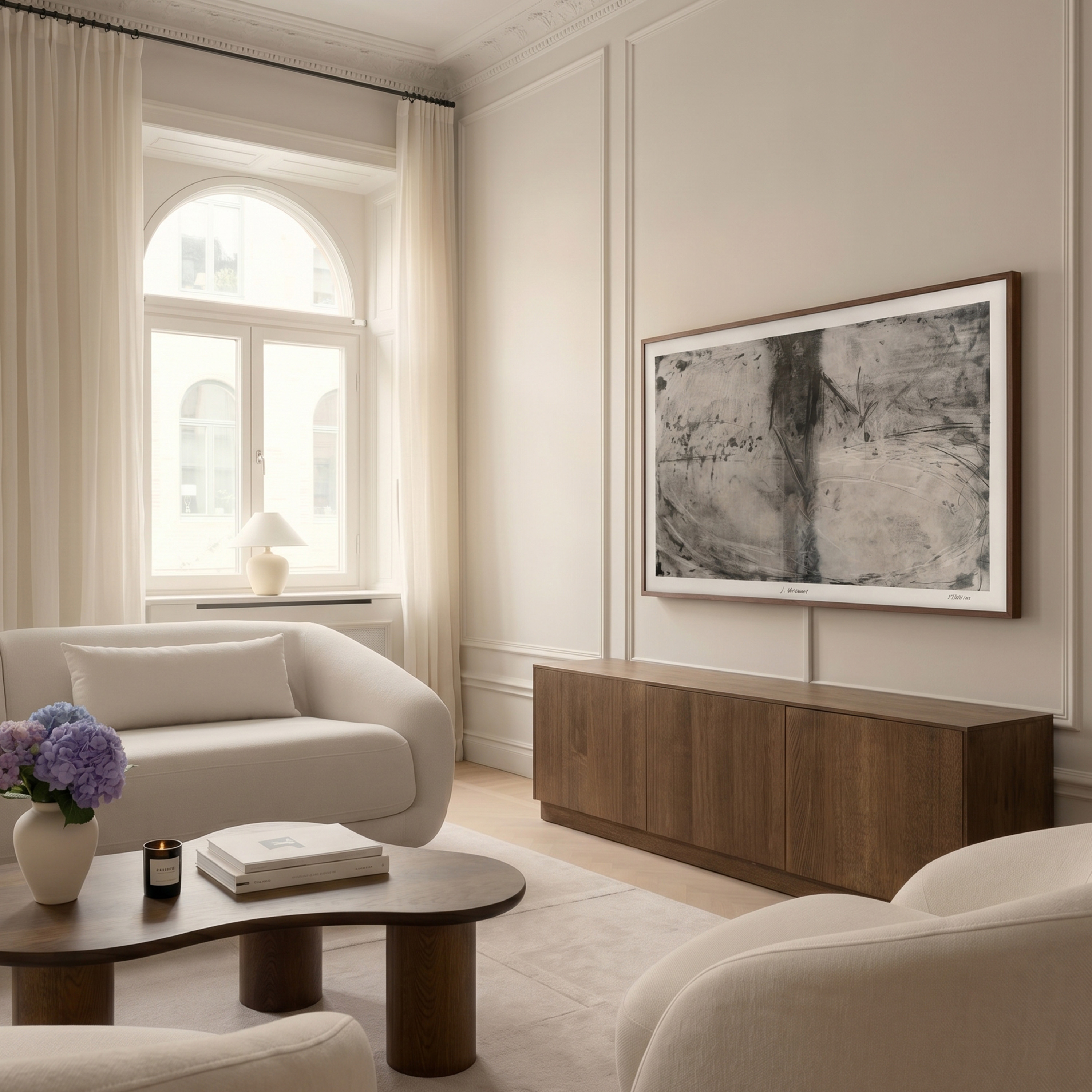 Sleepo Collection Esme TV-bänk Brunbetsad Ek 178cm