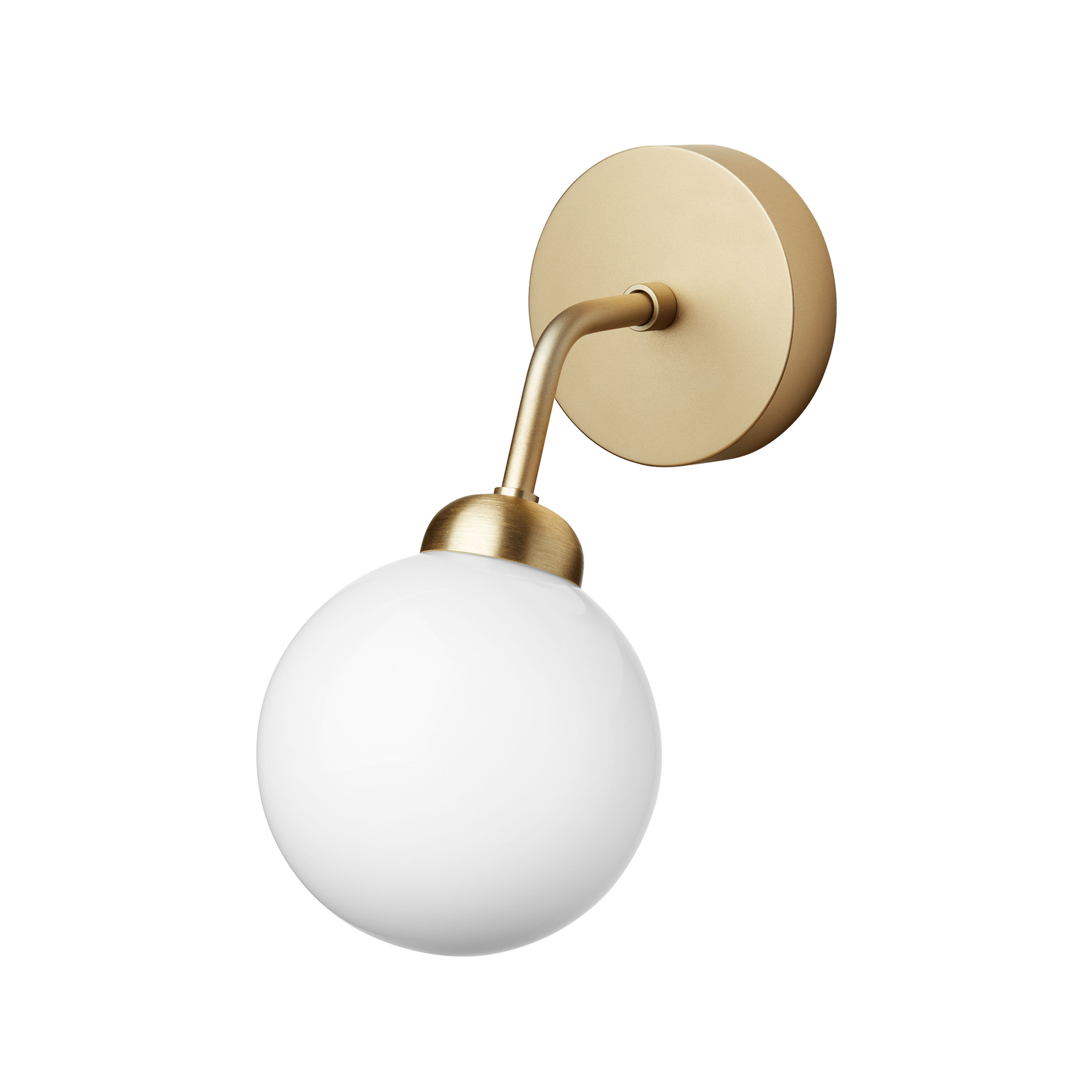 Apiales wall lamp Brushed Brass/Opal