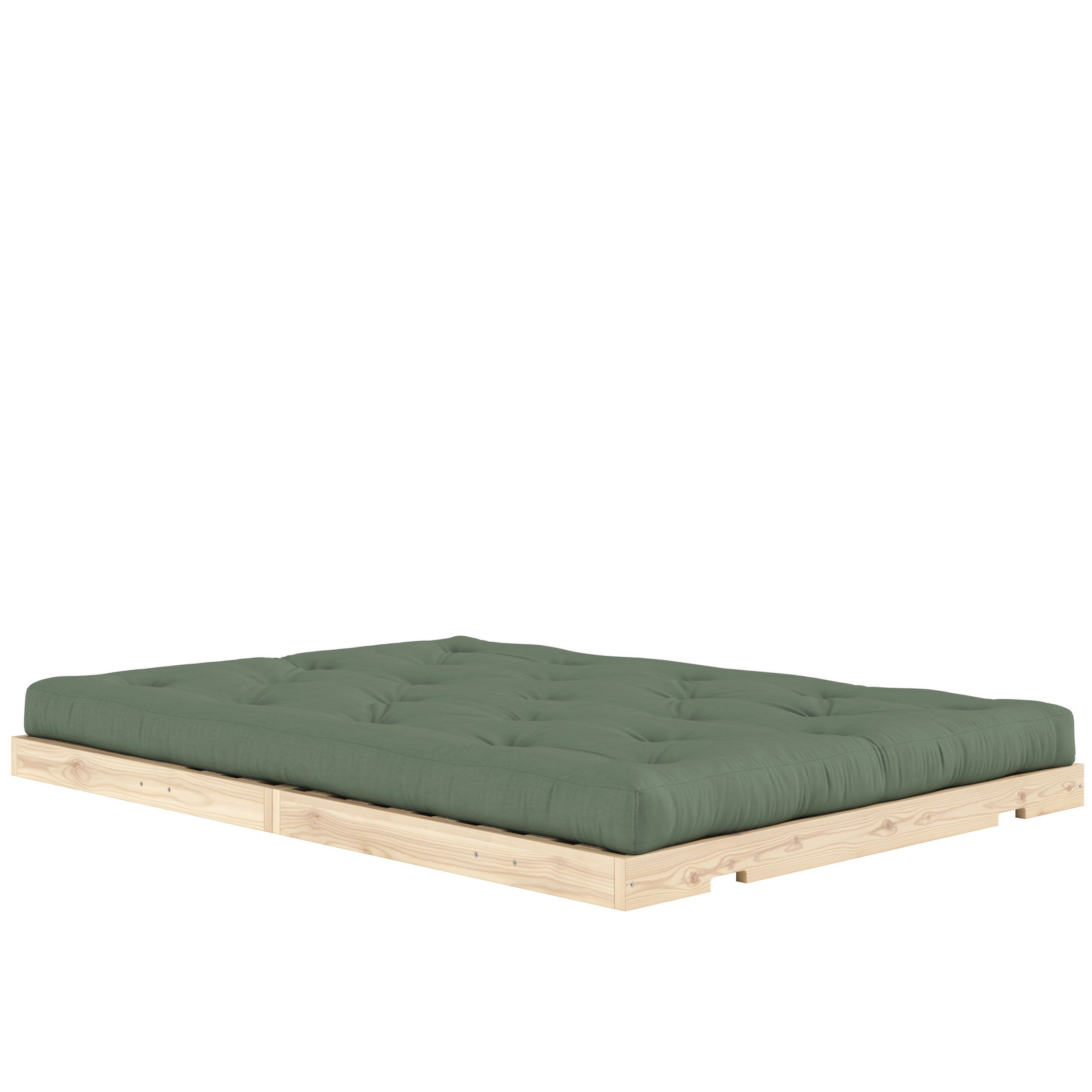 Karup Design Flip Vuodesohva Raw patjalla Olive Green 140x200