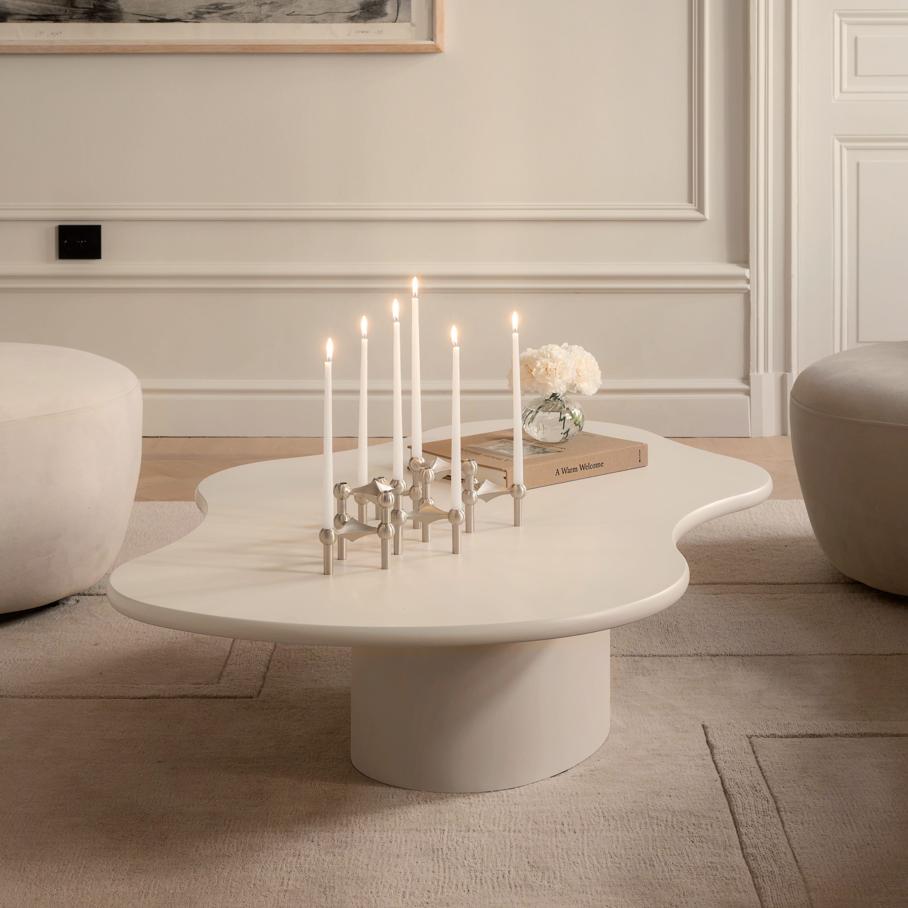 Sleepo Collection Sunday Soffbord Creme 135cm