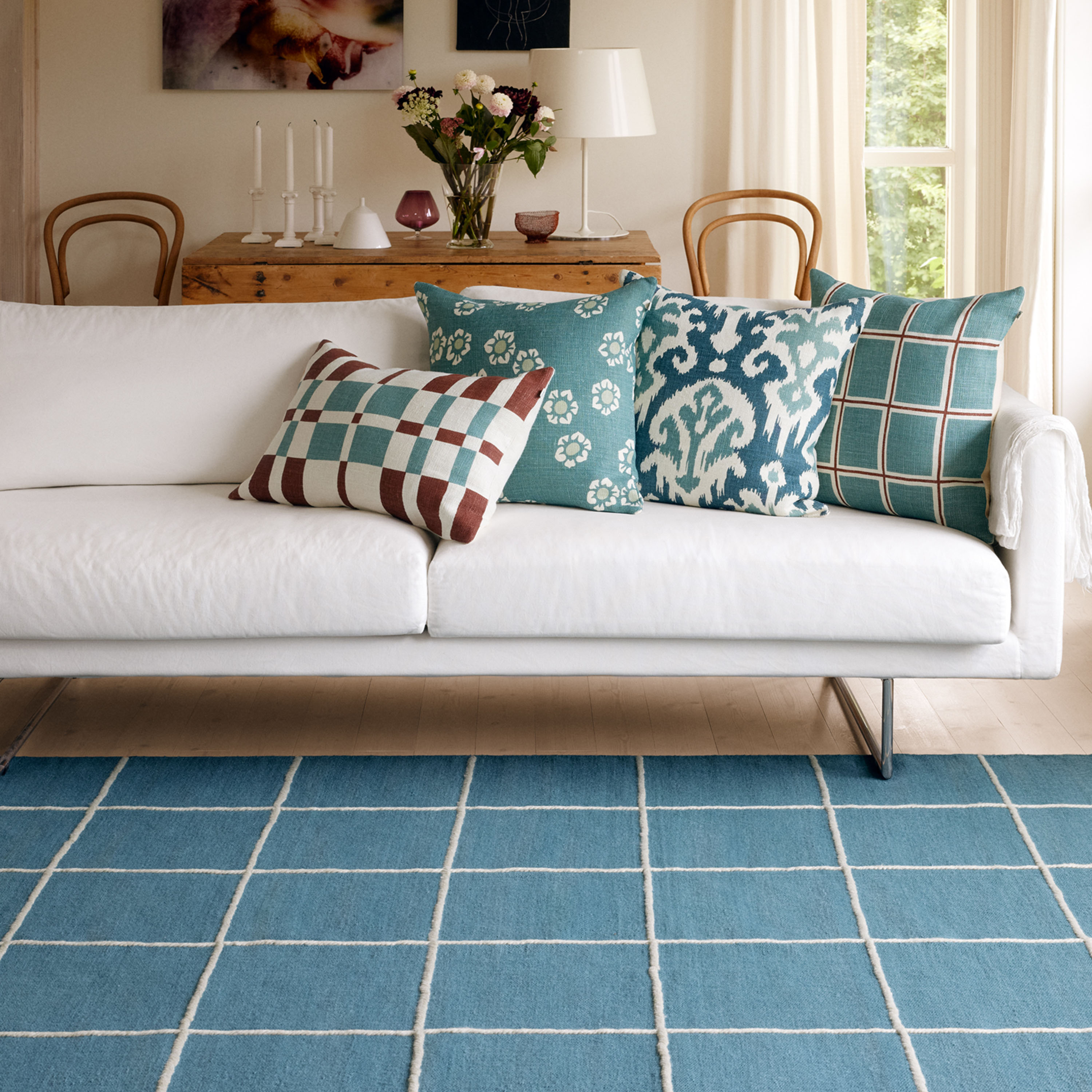 Chhatwal &amp; Jonsson Milan Ullmatta Heaven Blue/Off White 180x270