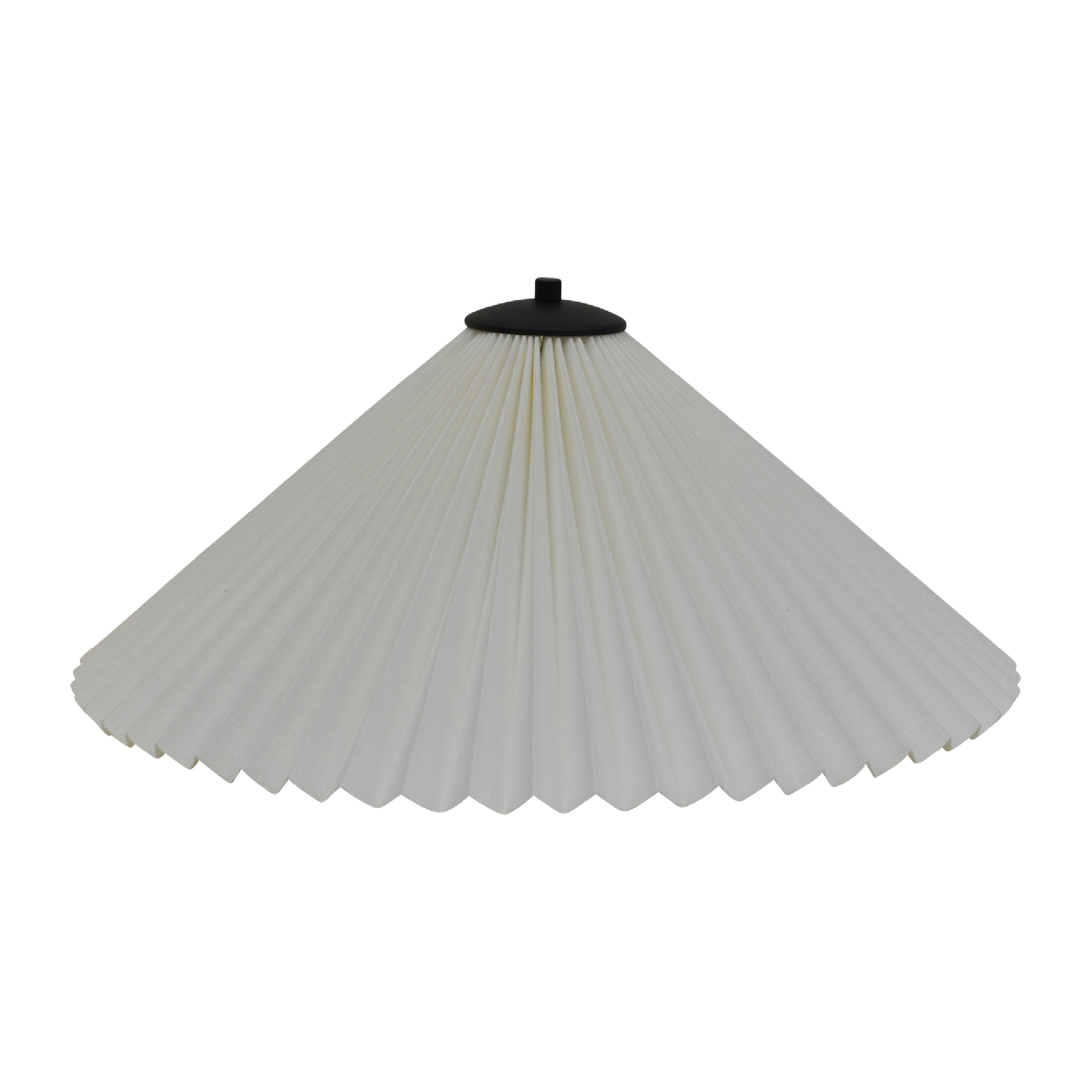 9500 Carolin Plisserad Lampskärm Vit Ø40