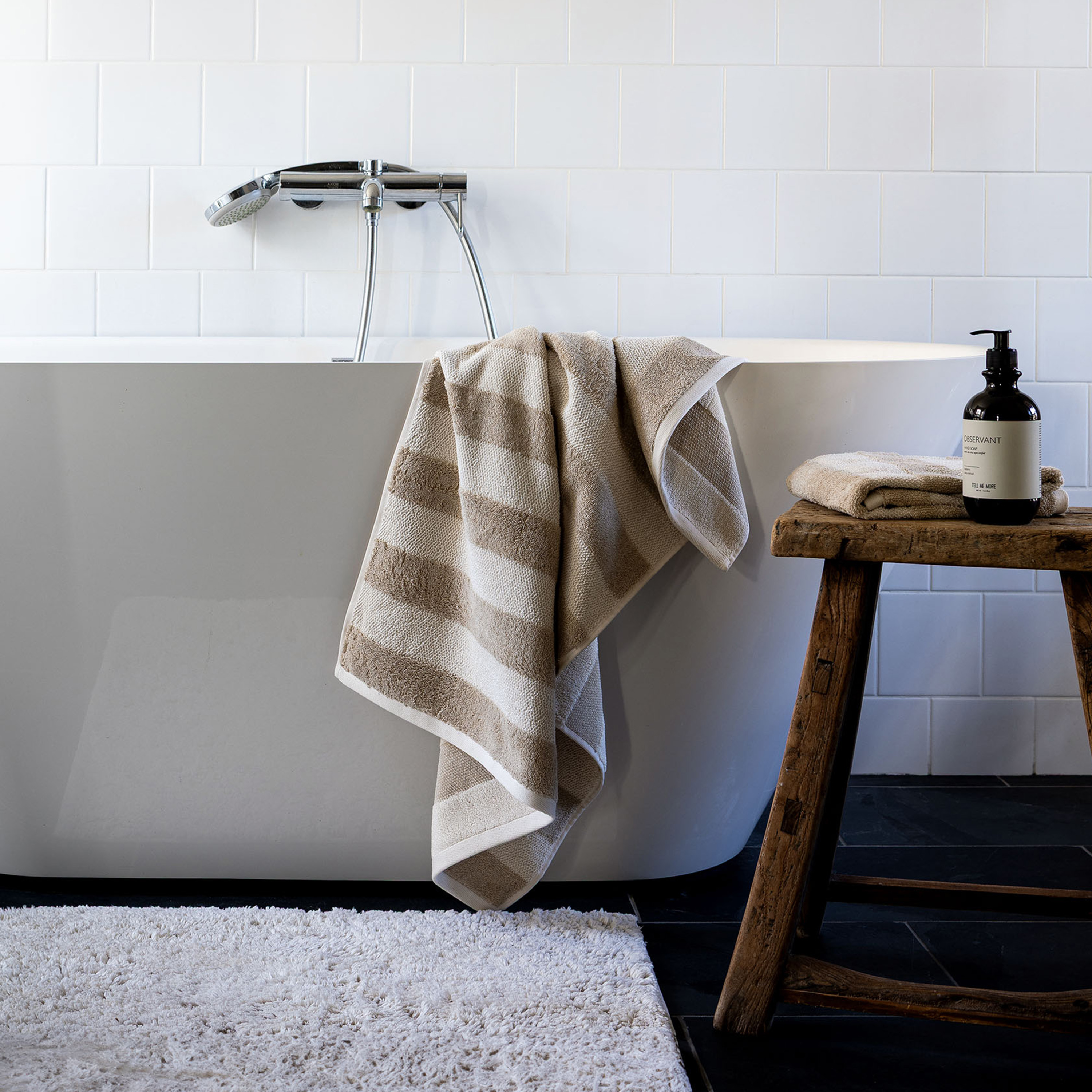 Tell me more Elsa Kylpyhuonematto Beige 50x70