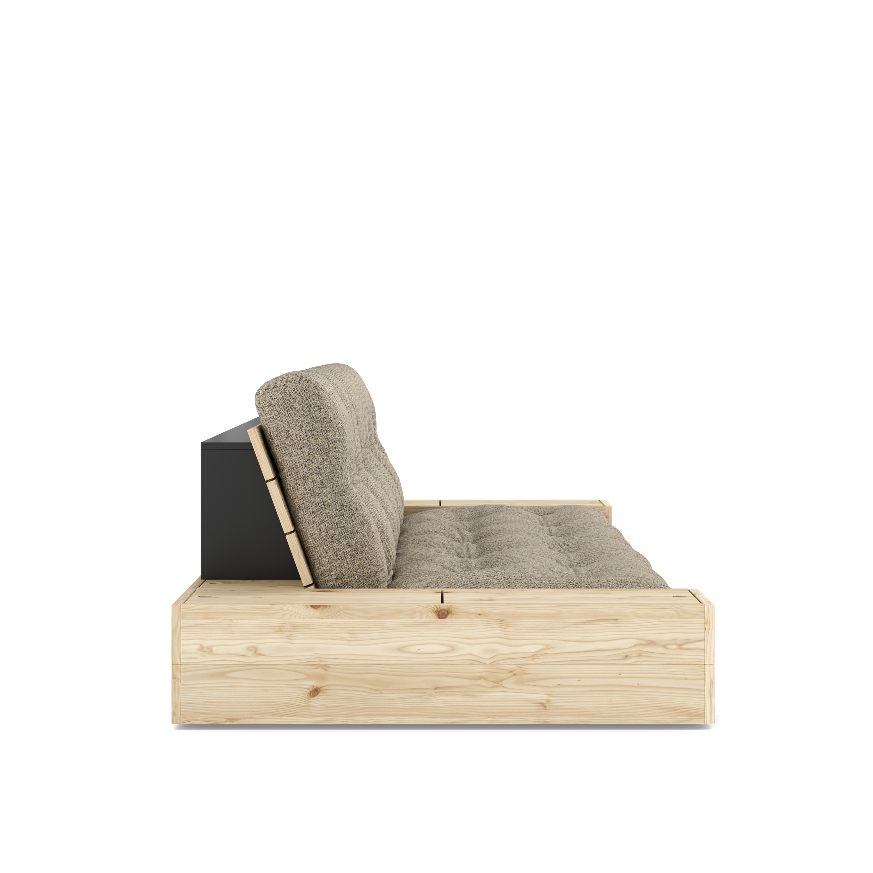 Karup Design Base Sidebox Bäddsoffa Clear Lacquered/Warm Sand