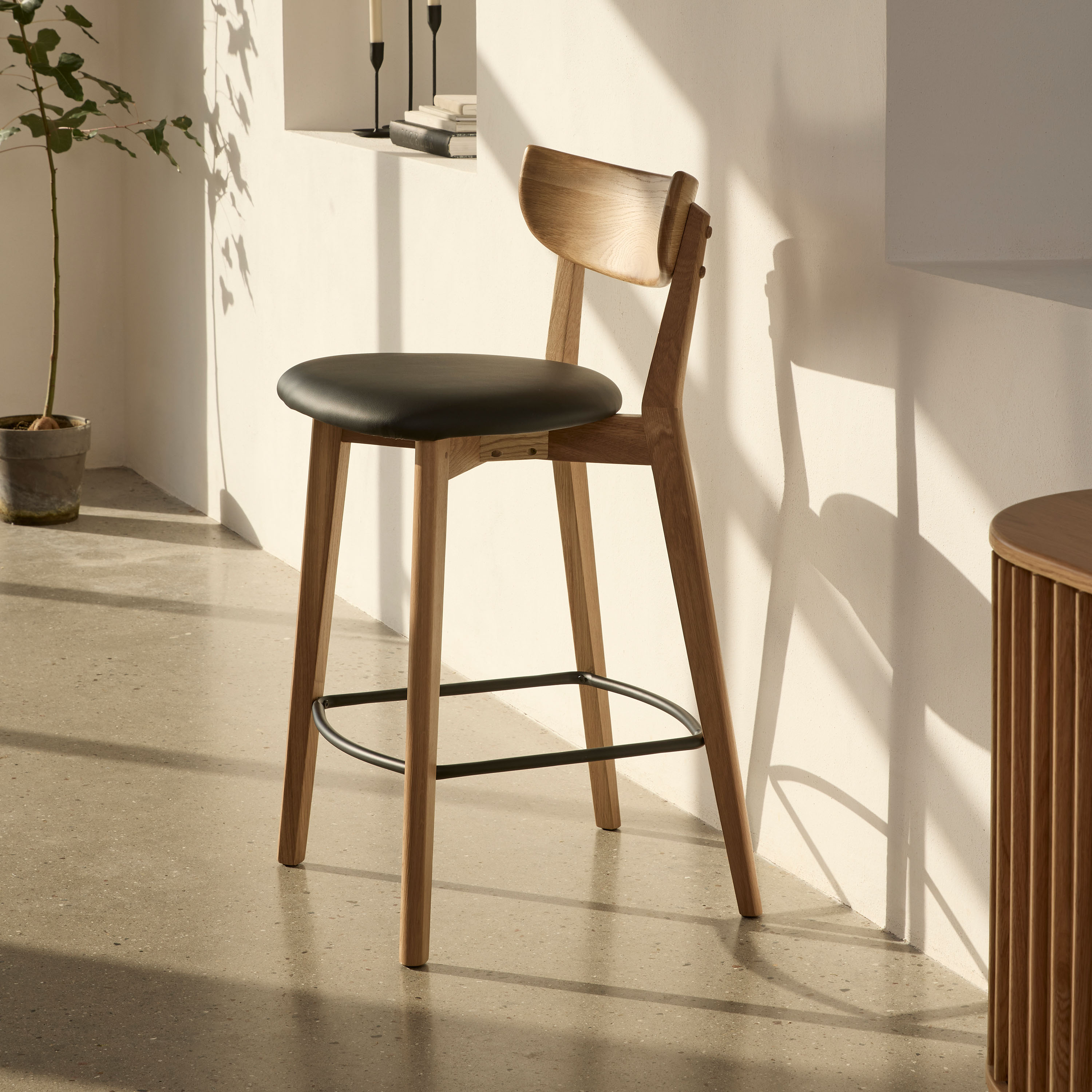 Nordic Home Harley Barstol Natural 67cm