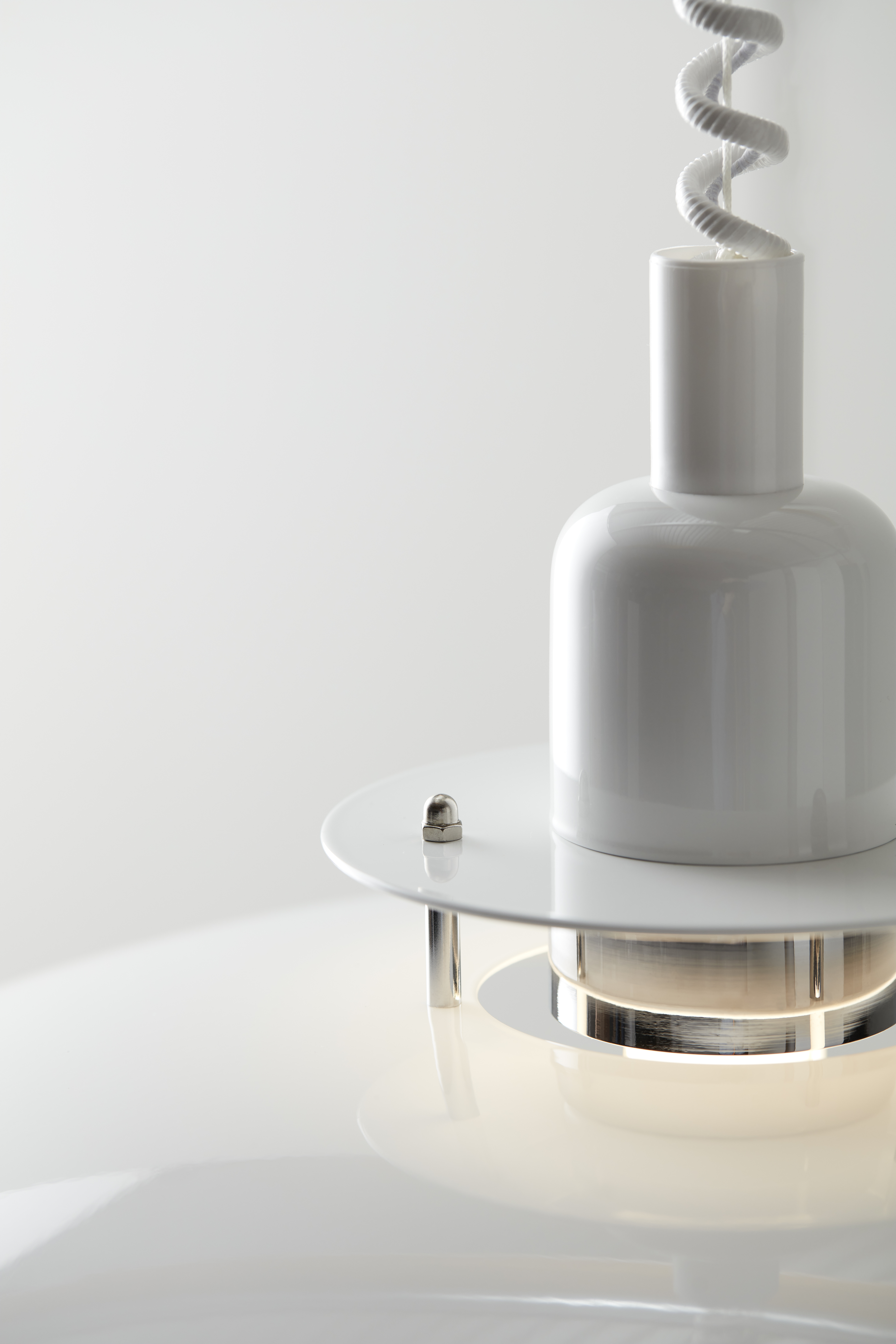 Belid Primus II Kattovalaisin Valkoinen/Kromi