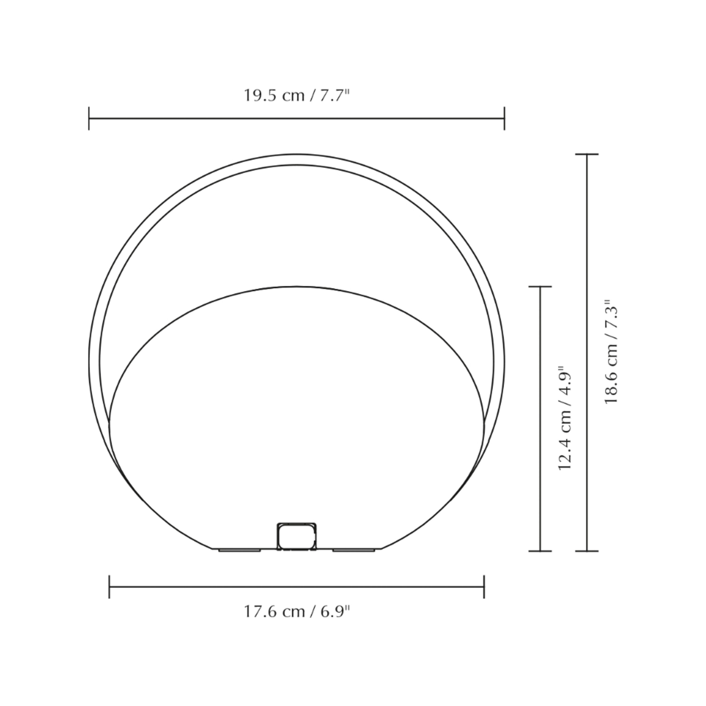 Umage Orbit Tragbare Tischlampe White 18cm