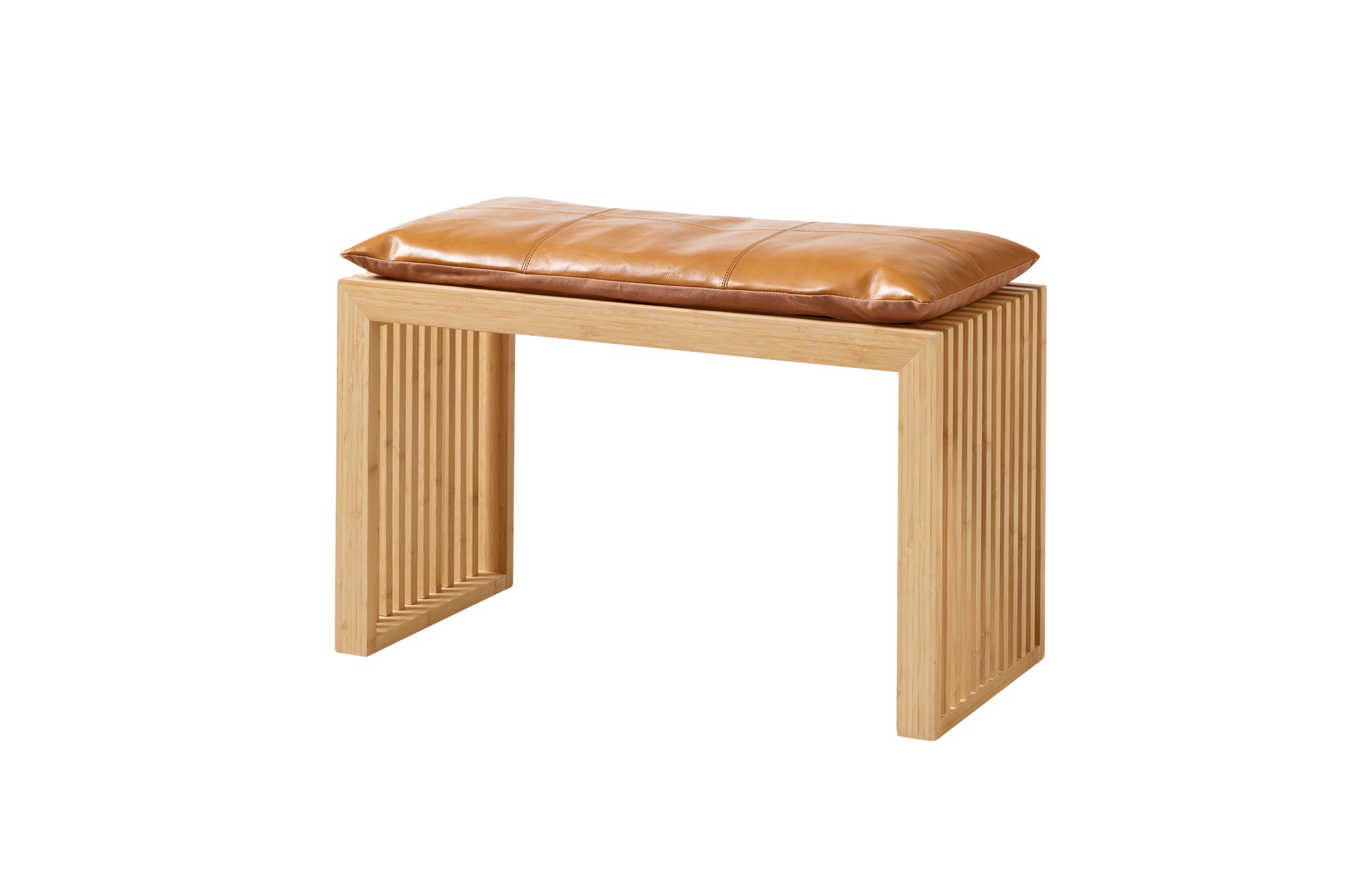 Cinas Sittdyna Bänk Läder Ljusbrun 73x35cm