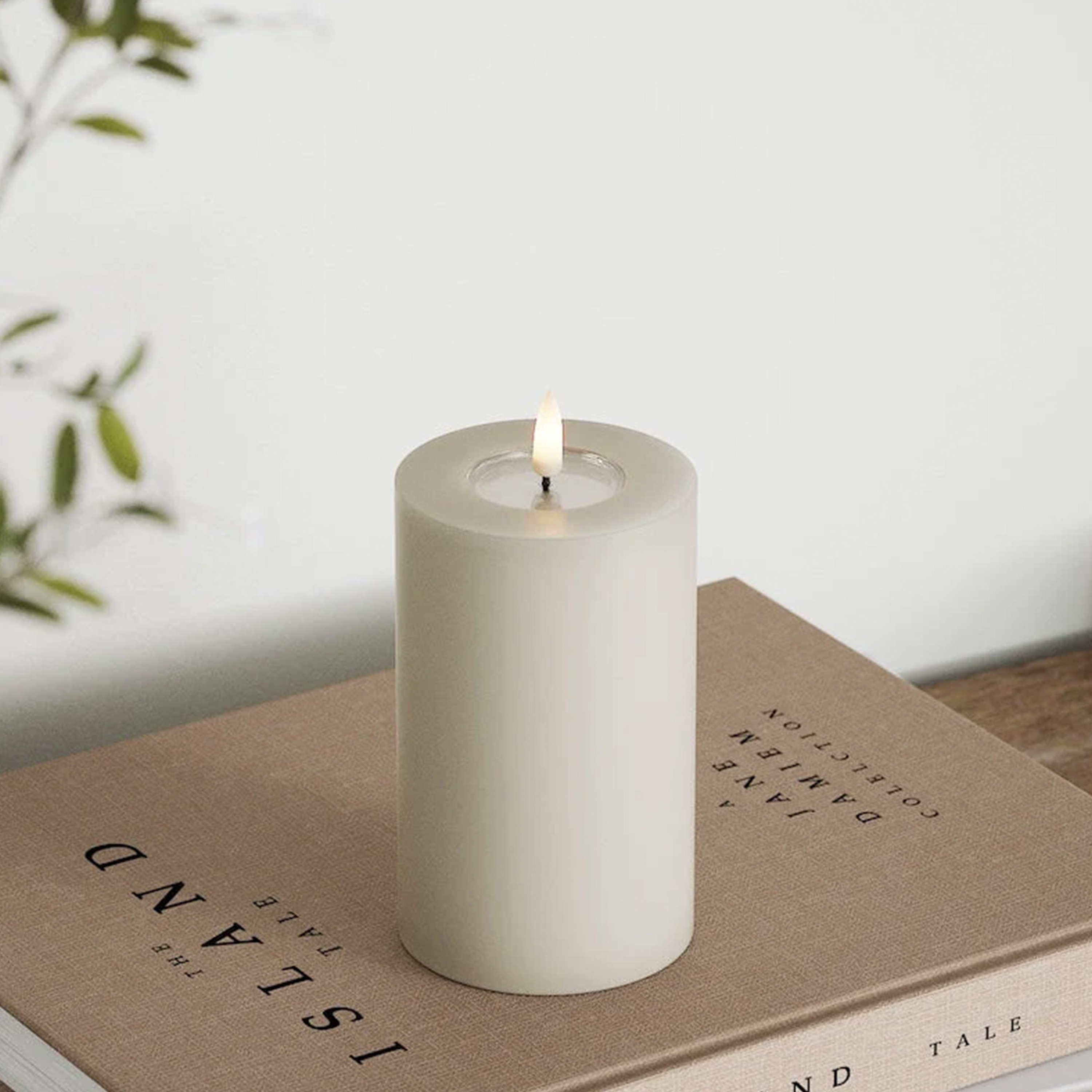 Deluxe Homeart LED Blockljus Sand 12cm