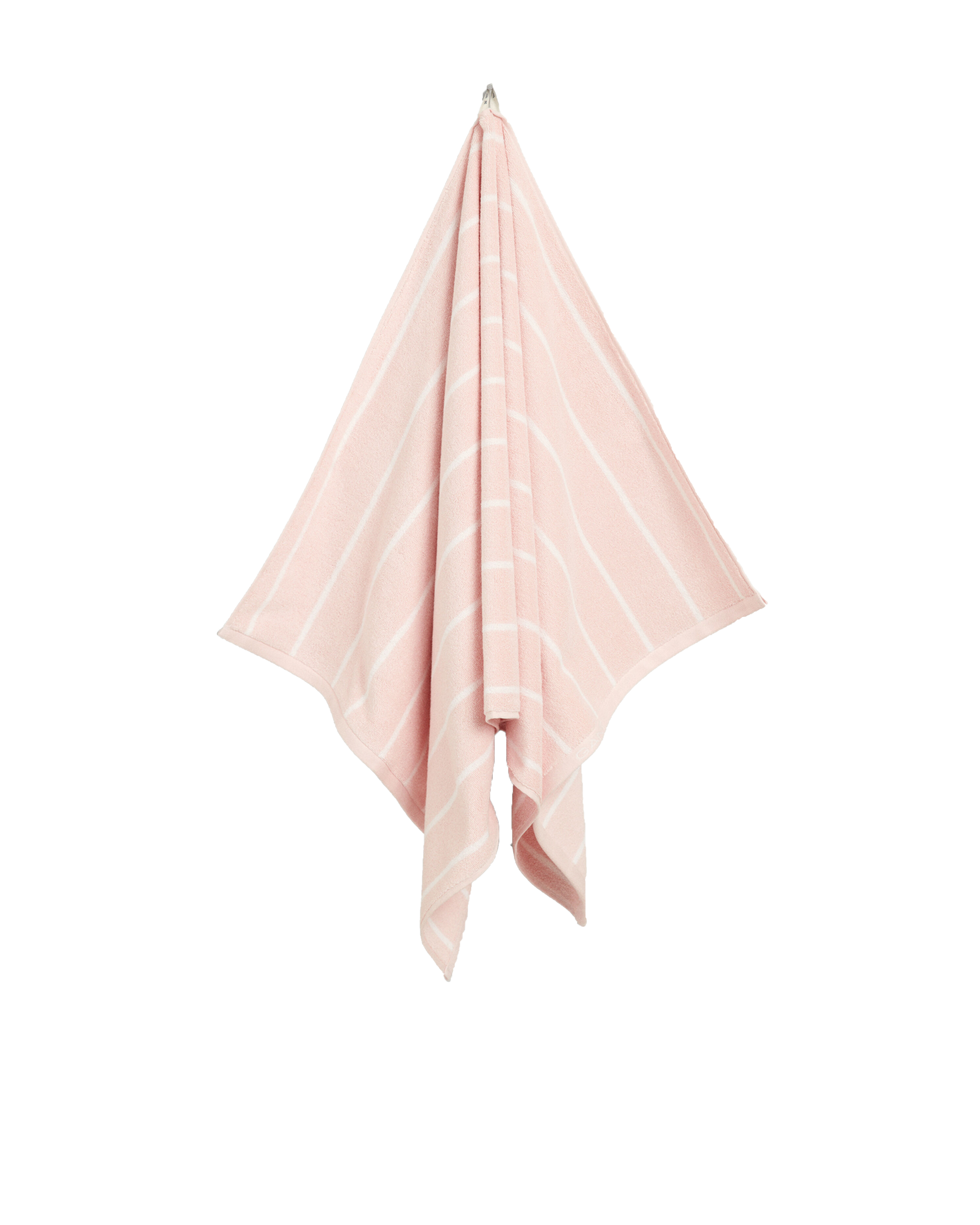 GANT Home - Organic Stripe Terry Handduk Pink Embrace 70x140 - Rosa