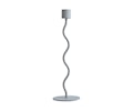 Curved Ljusstake Pale Blue 26cm