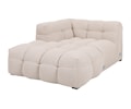 Billie Schäslongmodul Vänster Armstöd Beige Bouclé 118cm