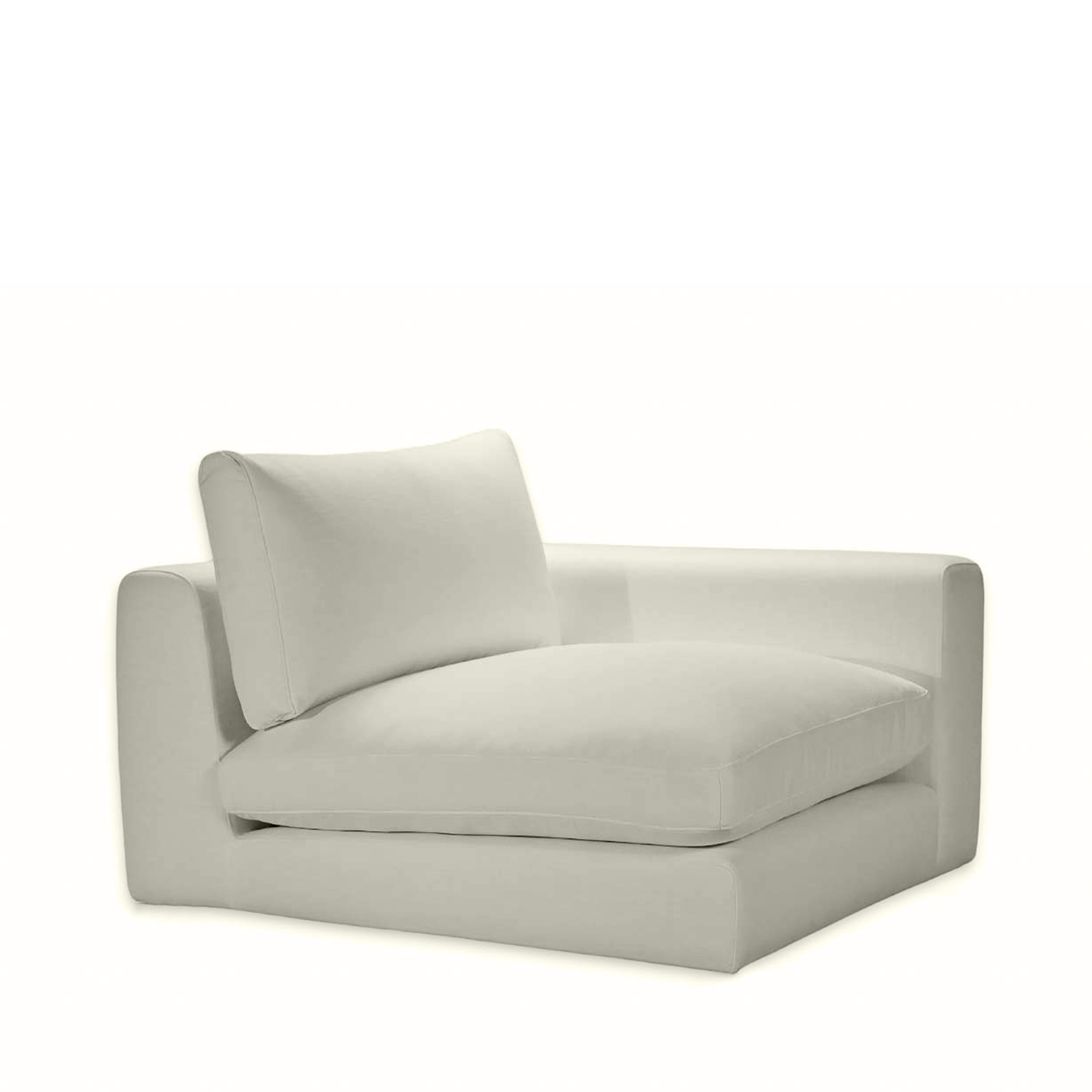 Capri 1-sits Soffmodul Höger Armstöd Beige 107cm