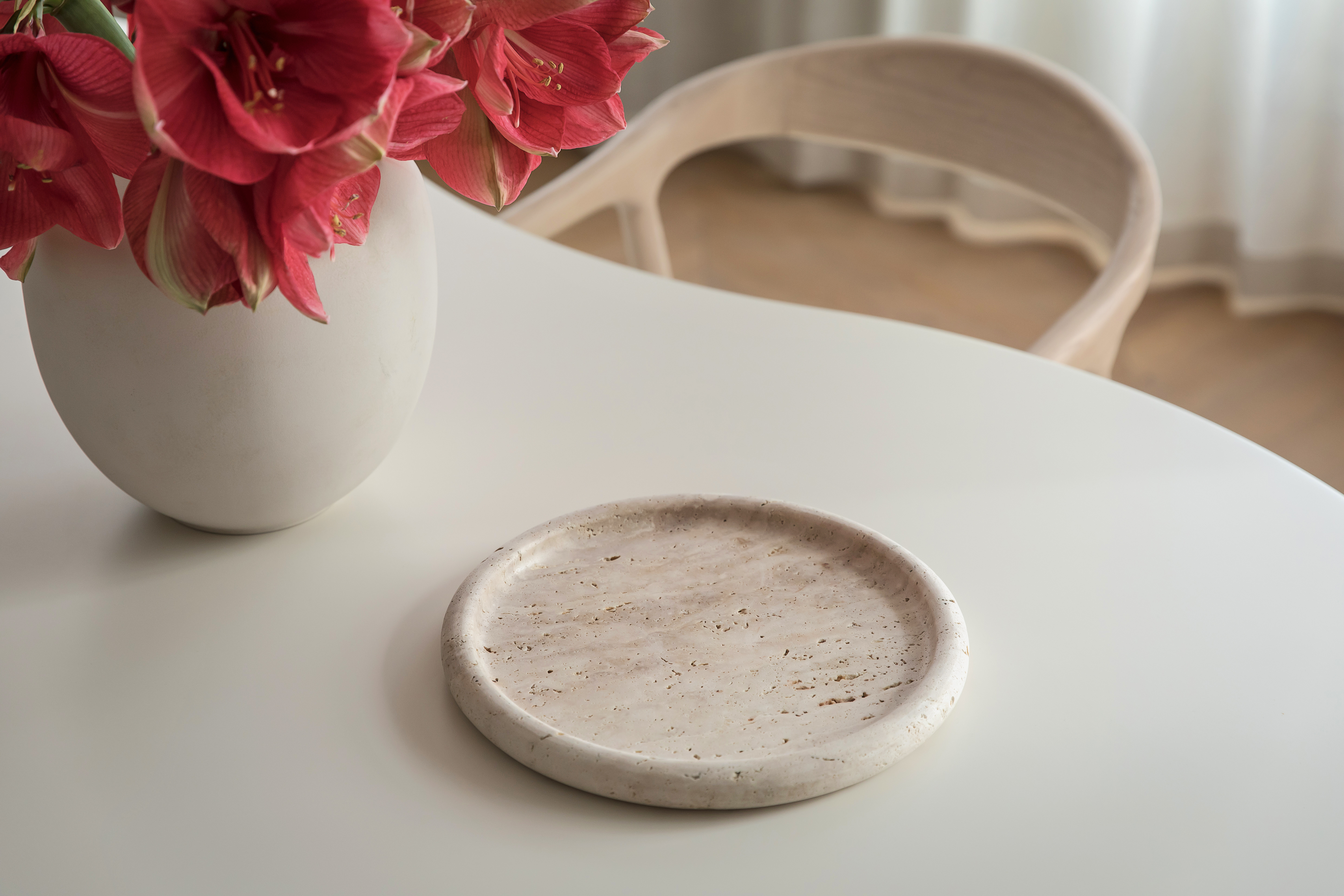 Sleepo Collection Nicola Bricka Travertin Ø30