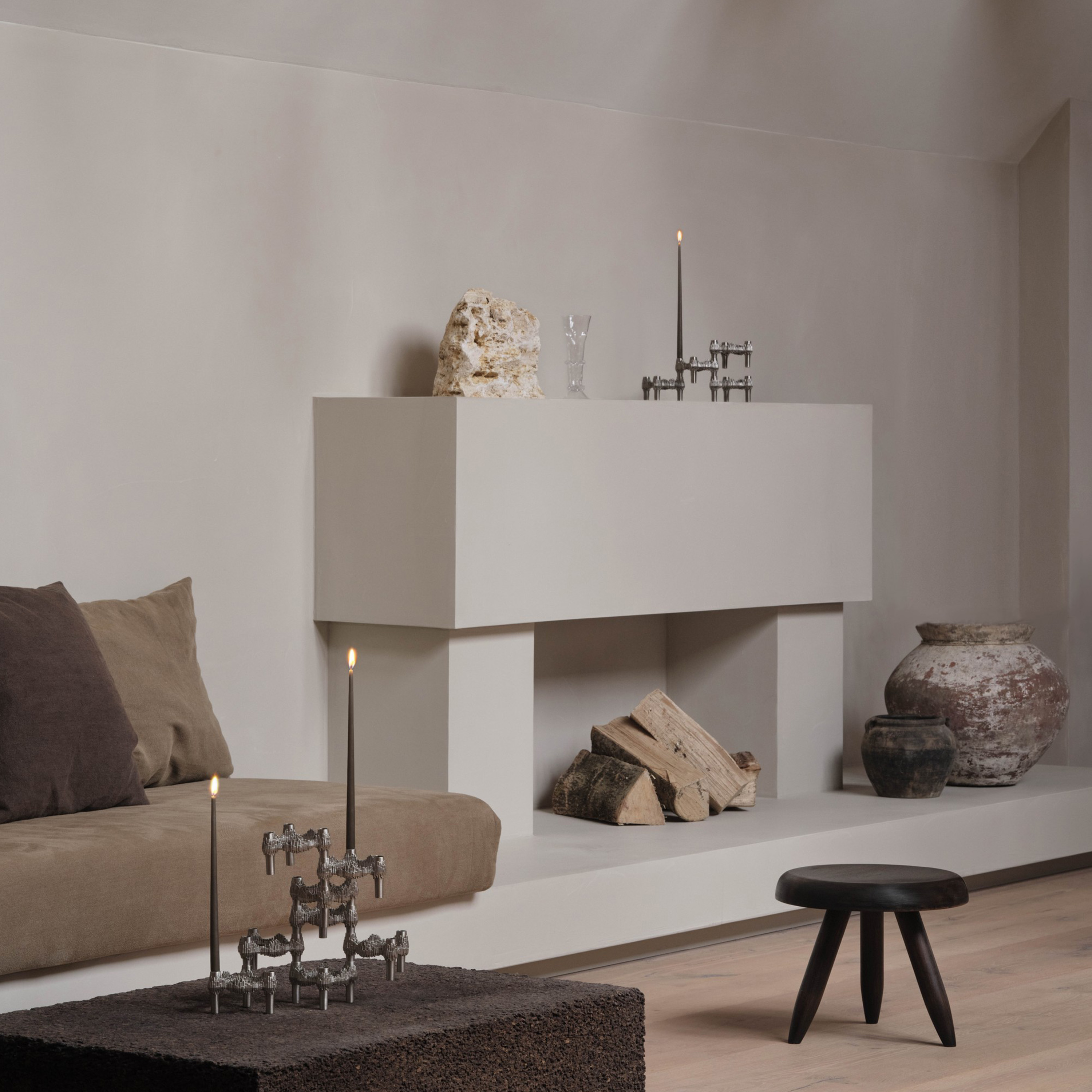 Stoff Quist Ljusstake Brushed Chrome