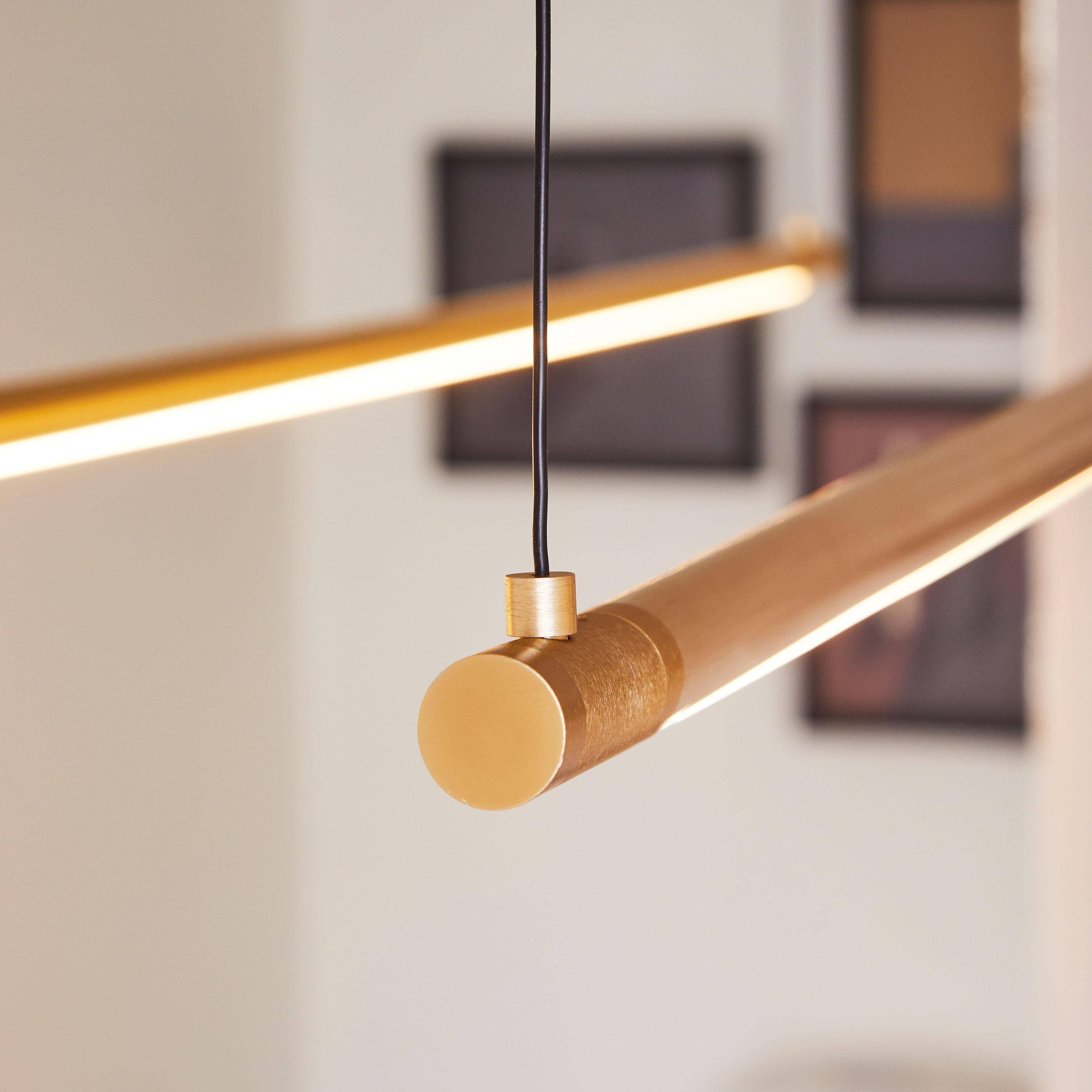 LOOM Design Straw Taklampa Gold 150cm
