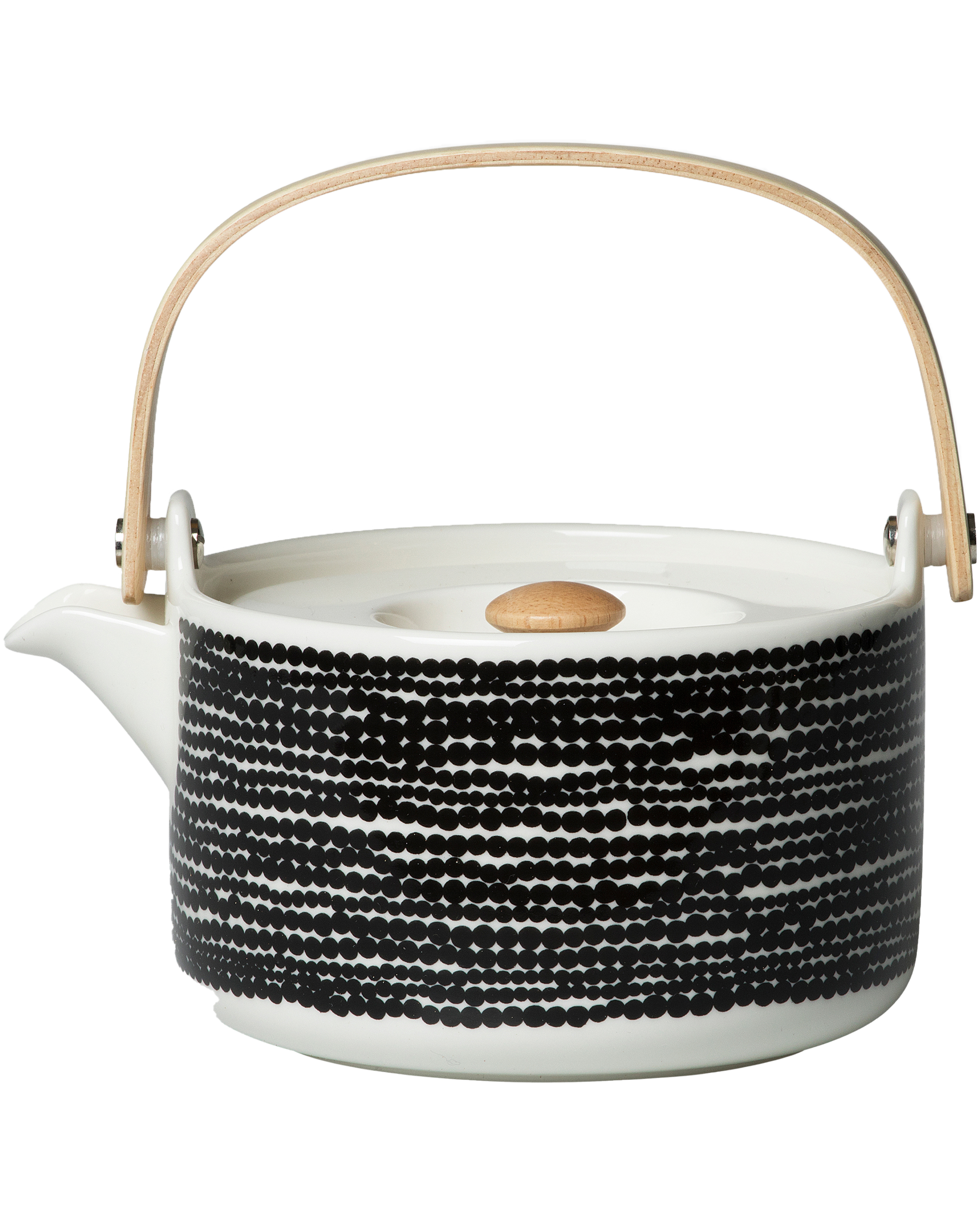 Marimekko - Oiva Siirtolapuutarha Tekanna Black/White - Vit