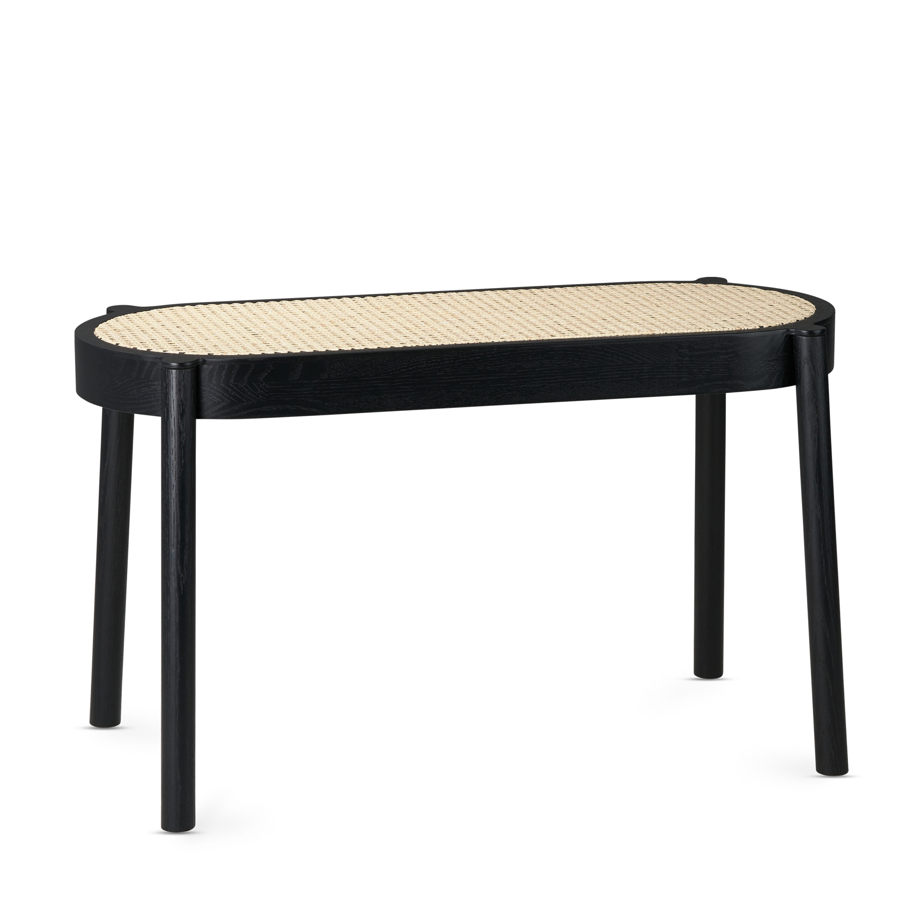 Northern - Pal Bank Black Painted Oak/Light Mesh 80cm - Schwarz - Bänke